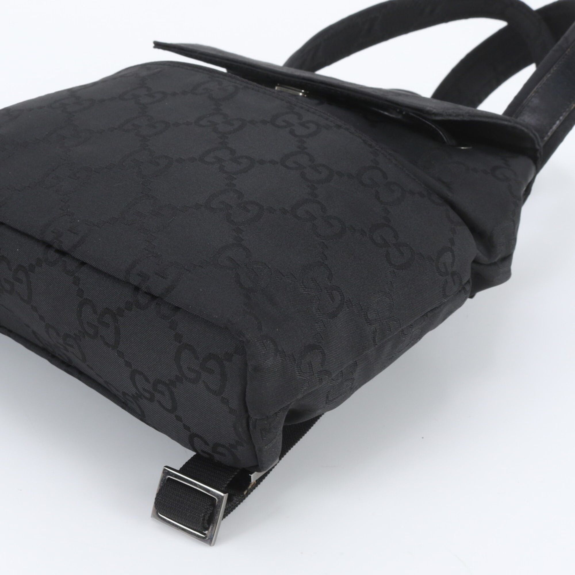 Leather Nylon Backpack Shoulder Bag (Pre-Owned) - Gucci - Modalova
