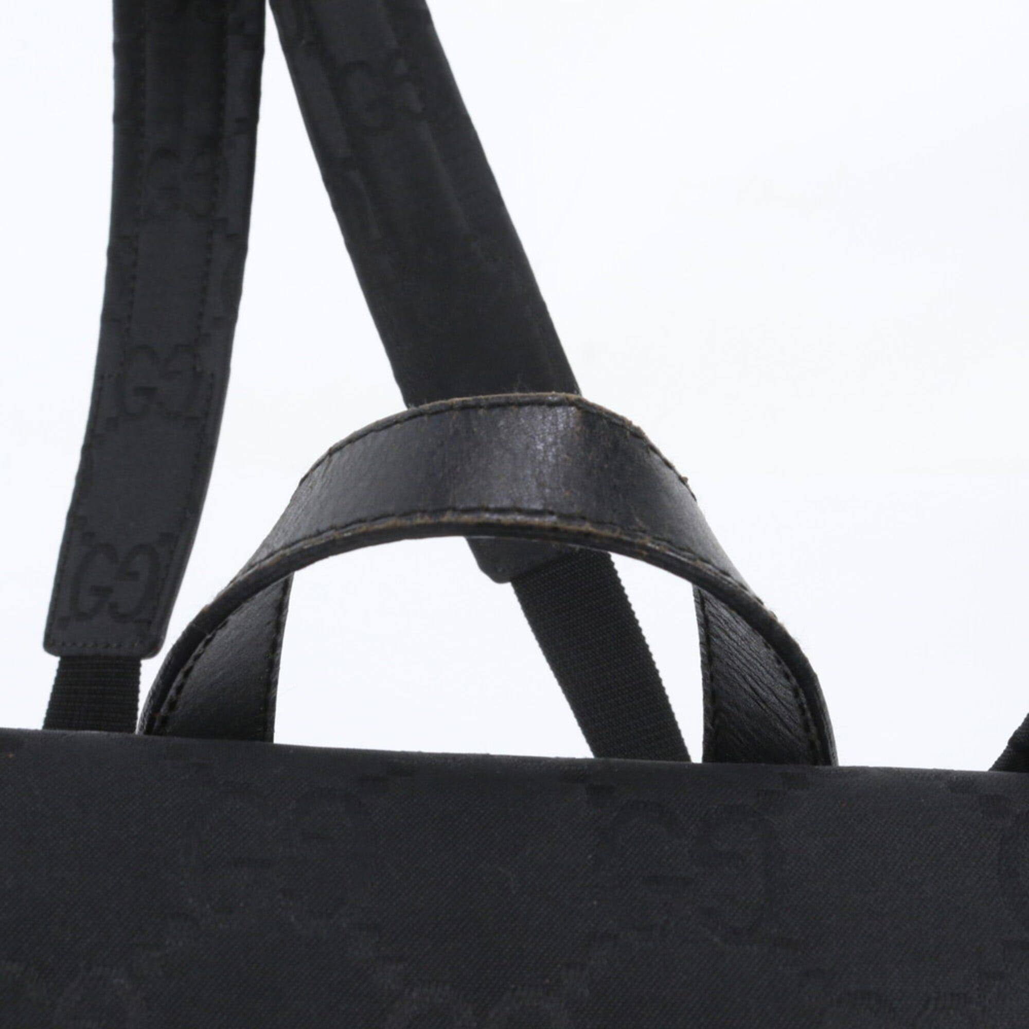 Leather Nylon Backpack Shoulder Bag (Pre-Owned) - Gucci - Modalova