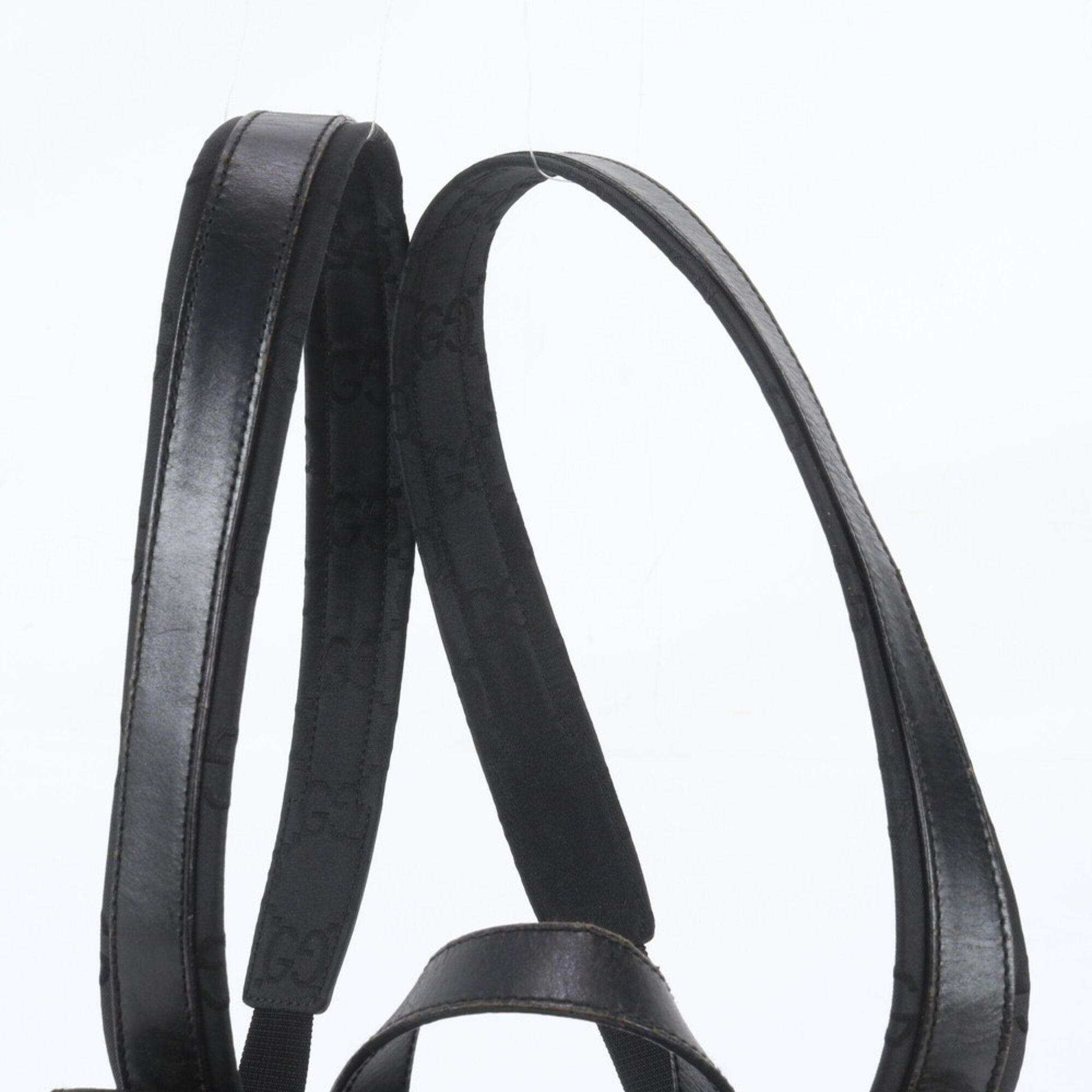 Leather Nylon Backpack Shoulder Bag (Pre-Owned) - Gucci - Modalova