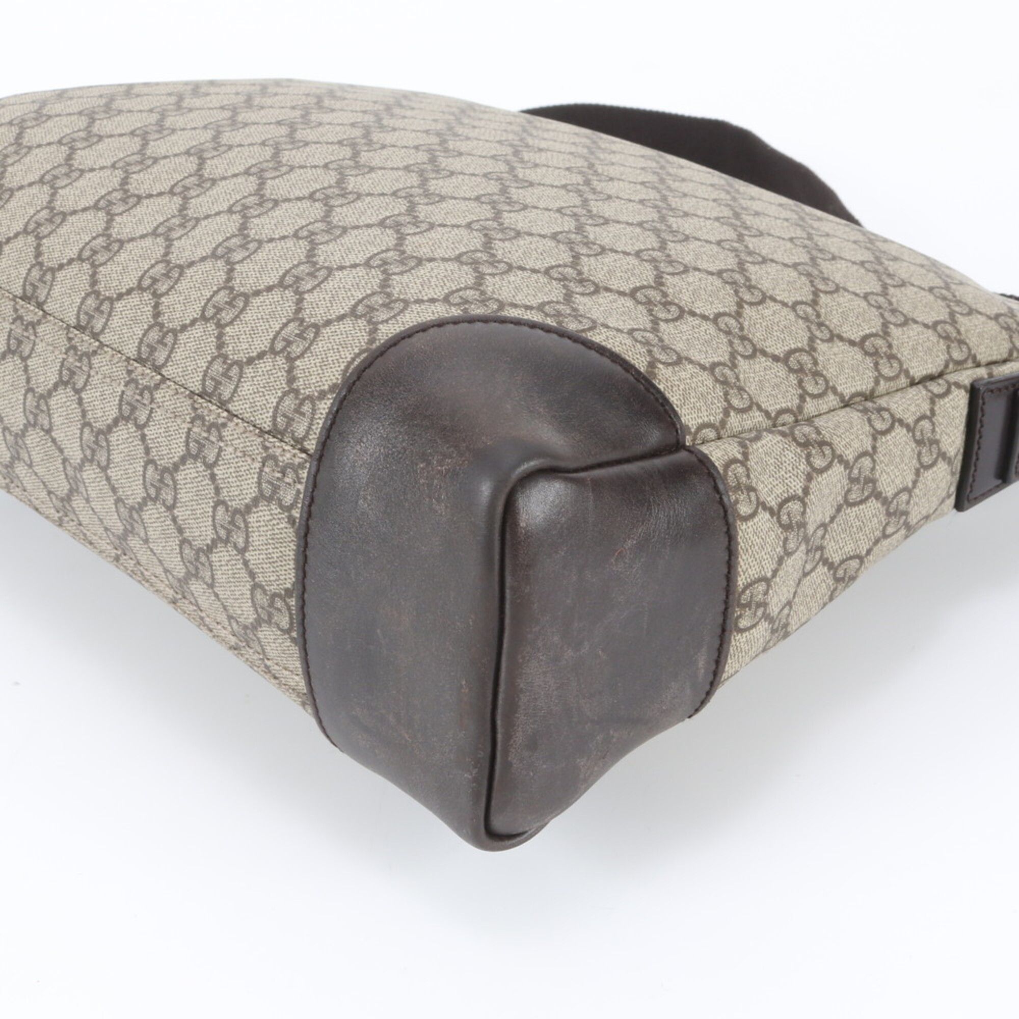 Leather Coated Canvas Messenger Bag Shoulder Bag (Pre-Owned) - Gucci - Modalova