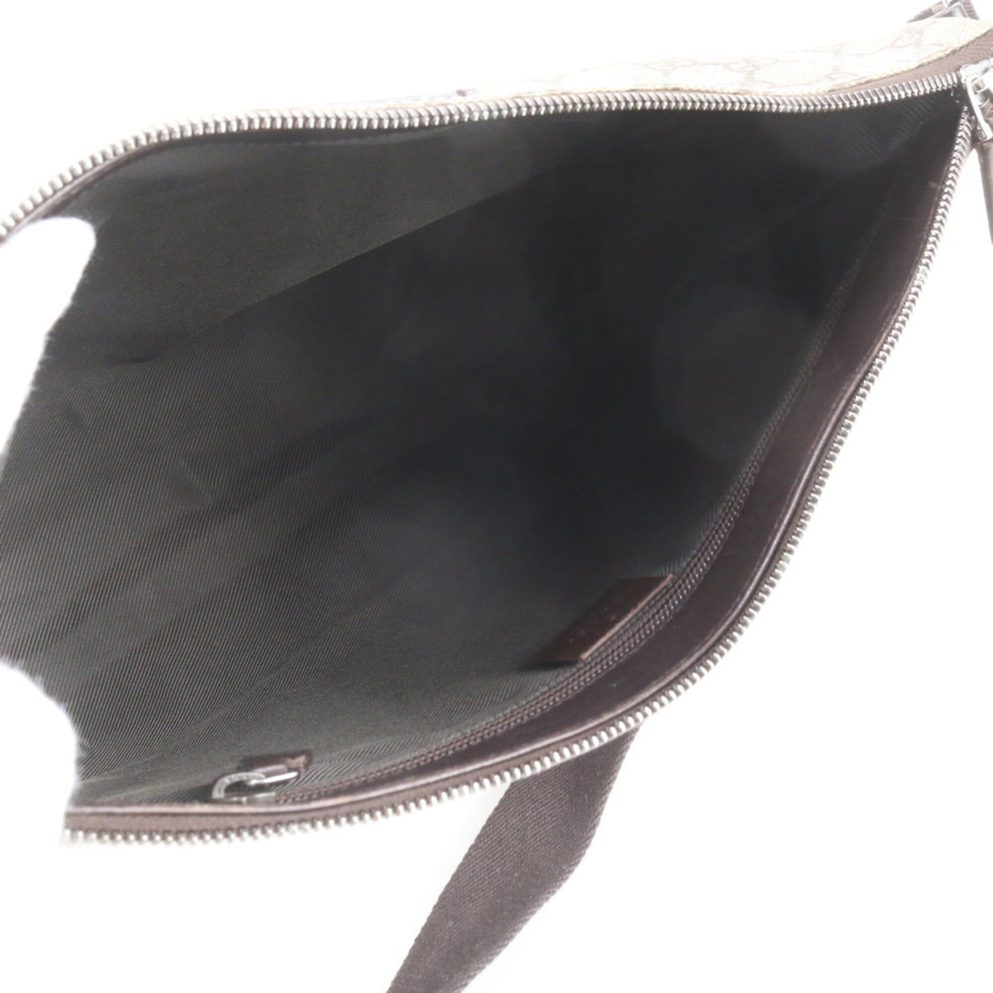 Leather Coated Canvas Messenger Bag Shoulder Bag (Pre-Owned) - Gucci - Modalova