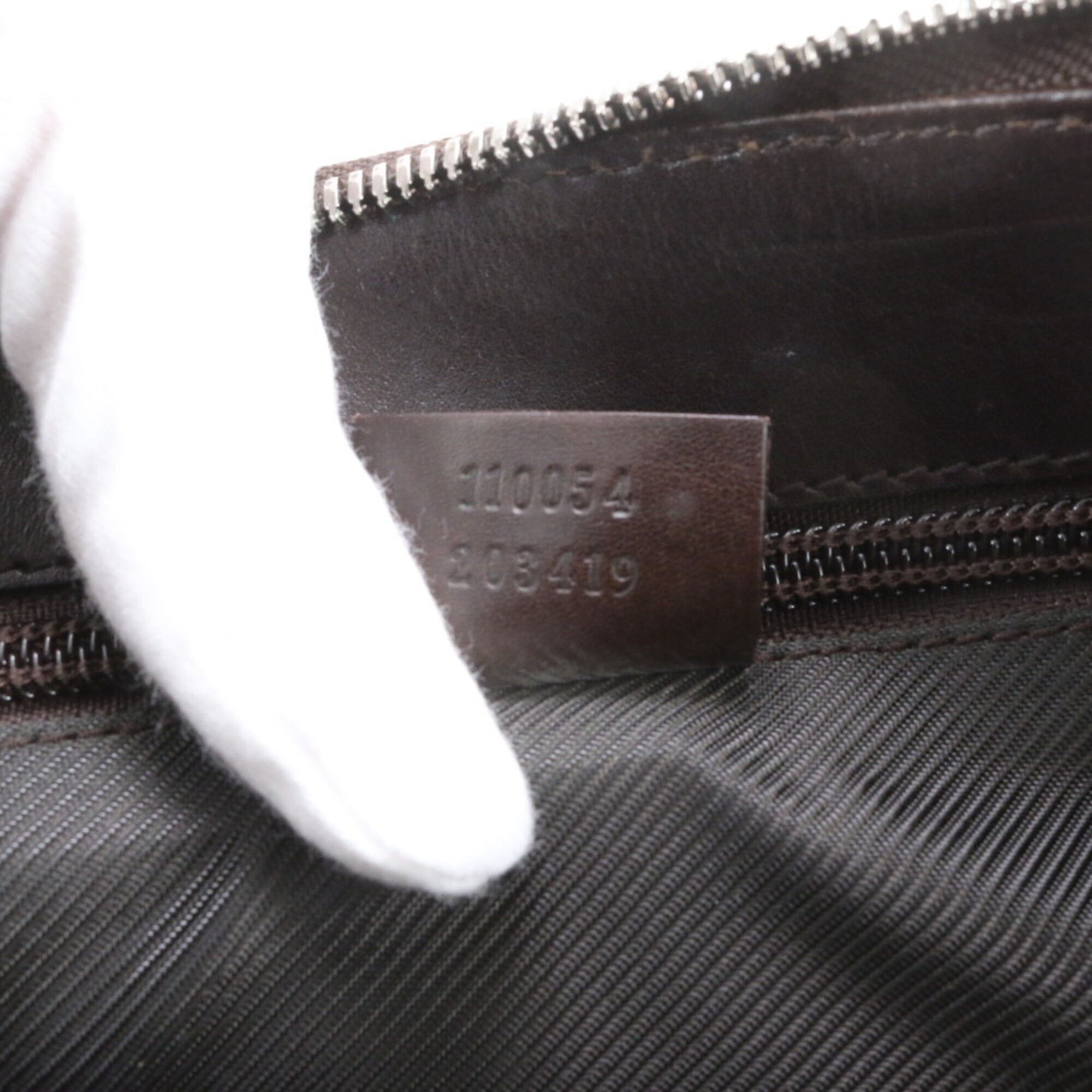 Leather Coated Canvas Messenger Bag Shoulder Bag (Pre-Owned) - Gucci - Modalova