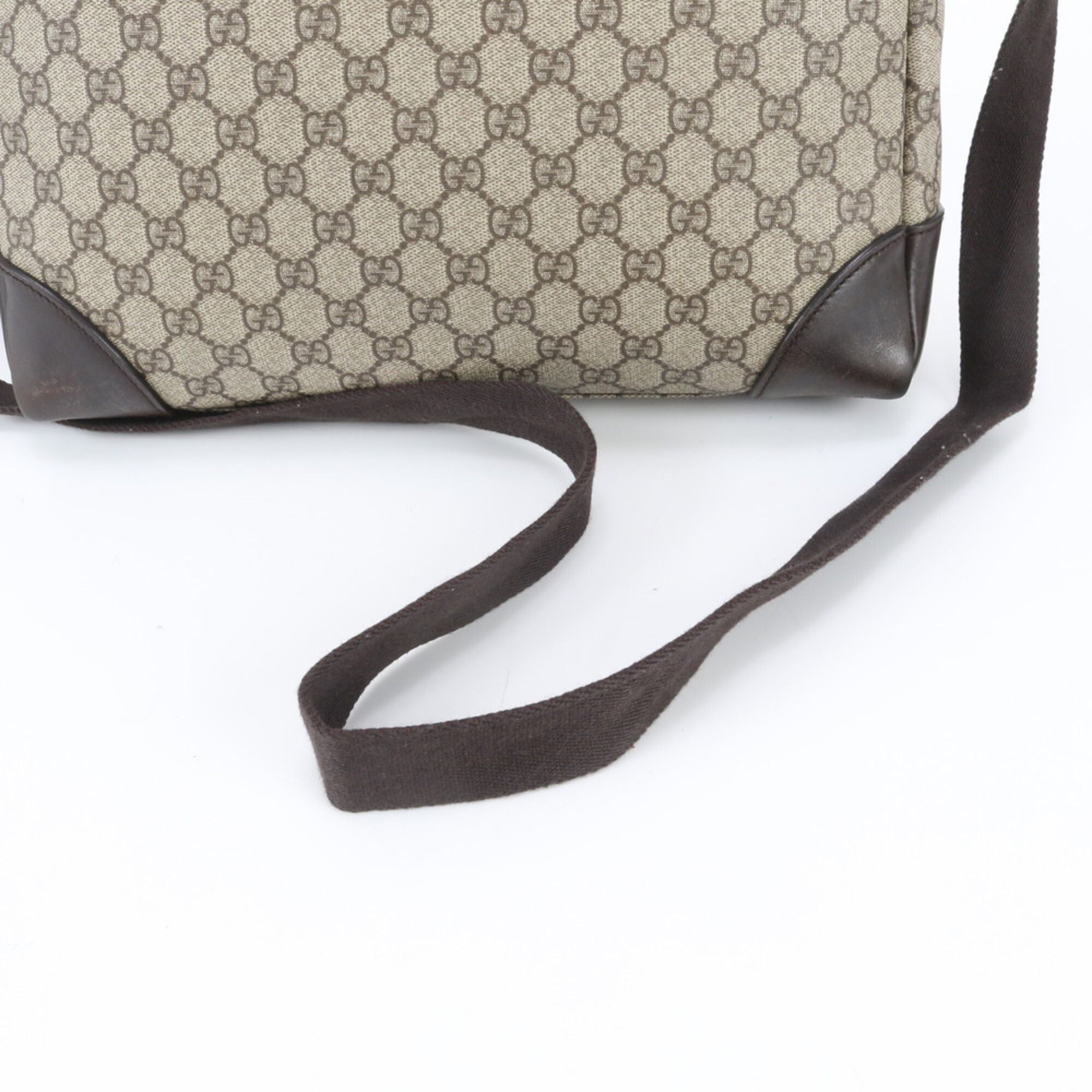 Leather Coated Canvas Messenger Bag Shoulder Bag (Pre-Owned) - Gucci - Modalova