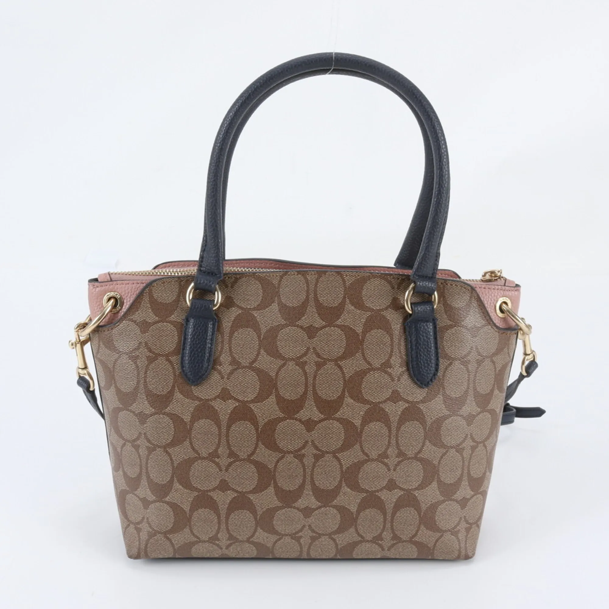 Leather Coated Canvas Handbag Shoulder Bag Tote Bag (Pre-Owned) - Coach - Modalova
