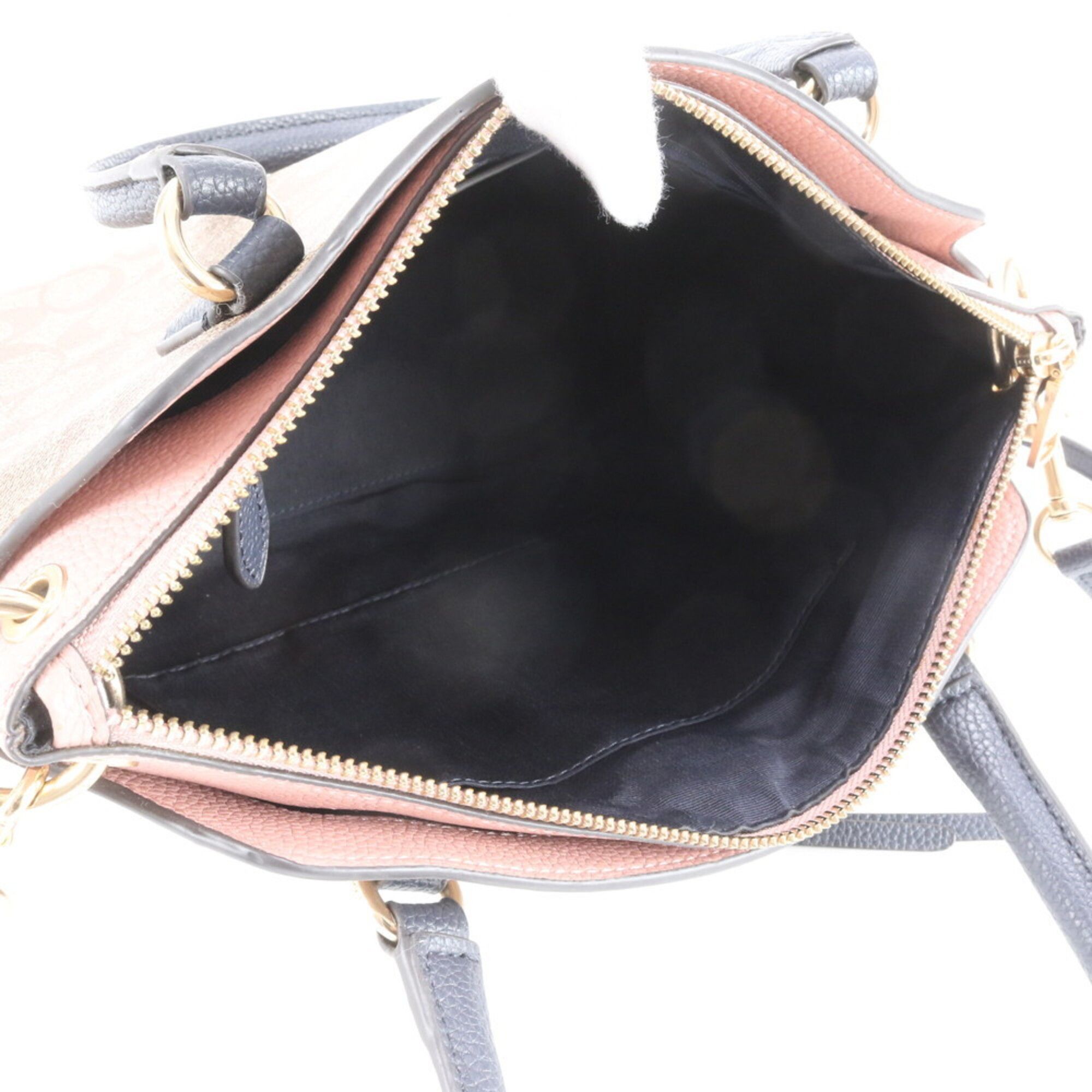Leather Coated Canvas Handbag Shoulder Bag Tote Bag (Pre-Owned) - Coach - Modalova