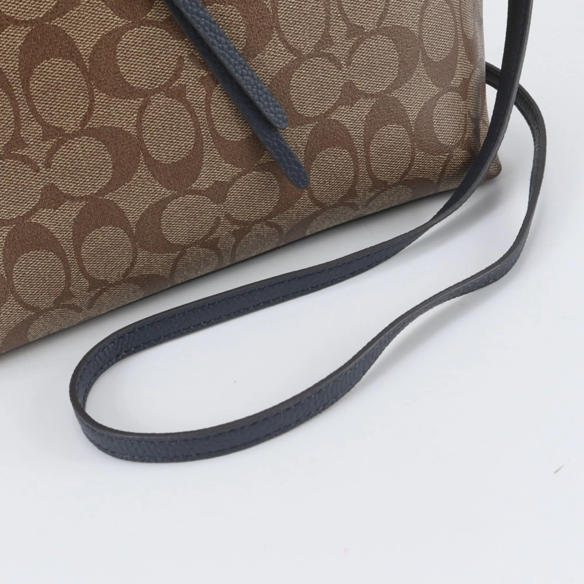 Leather Coated Canvas Handbag Shoulder Bag Tote Bag (Pre-Owned) - Coach - Modalova