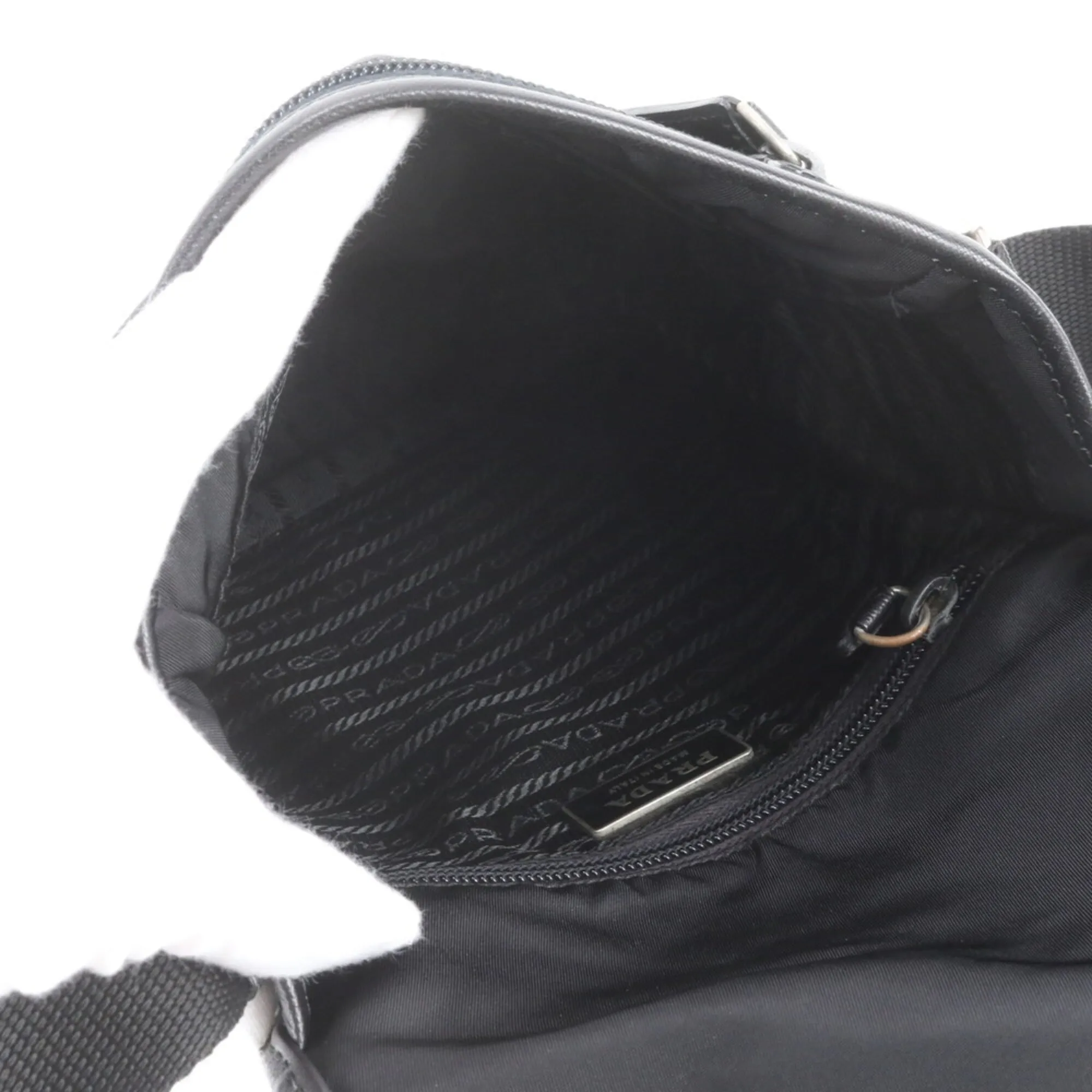 Leather Nylon Messenger Bag Shoulder Bag (Pre-Owned) - Prada - Modalova