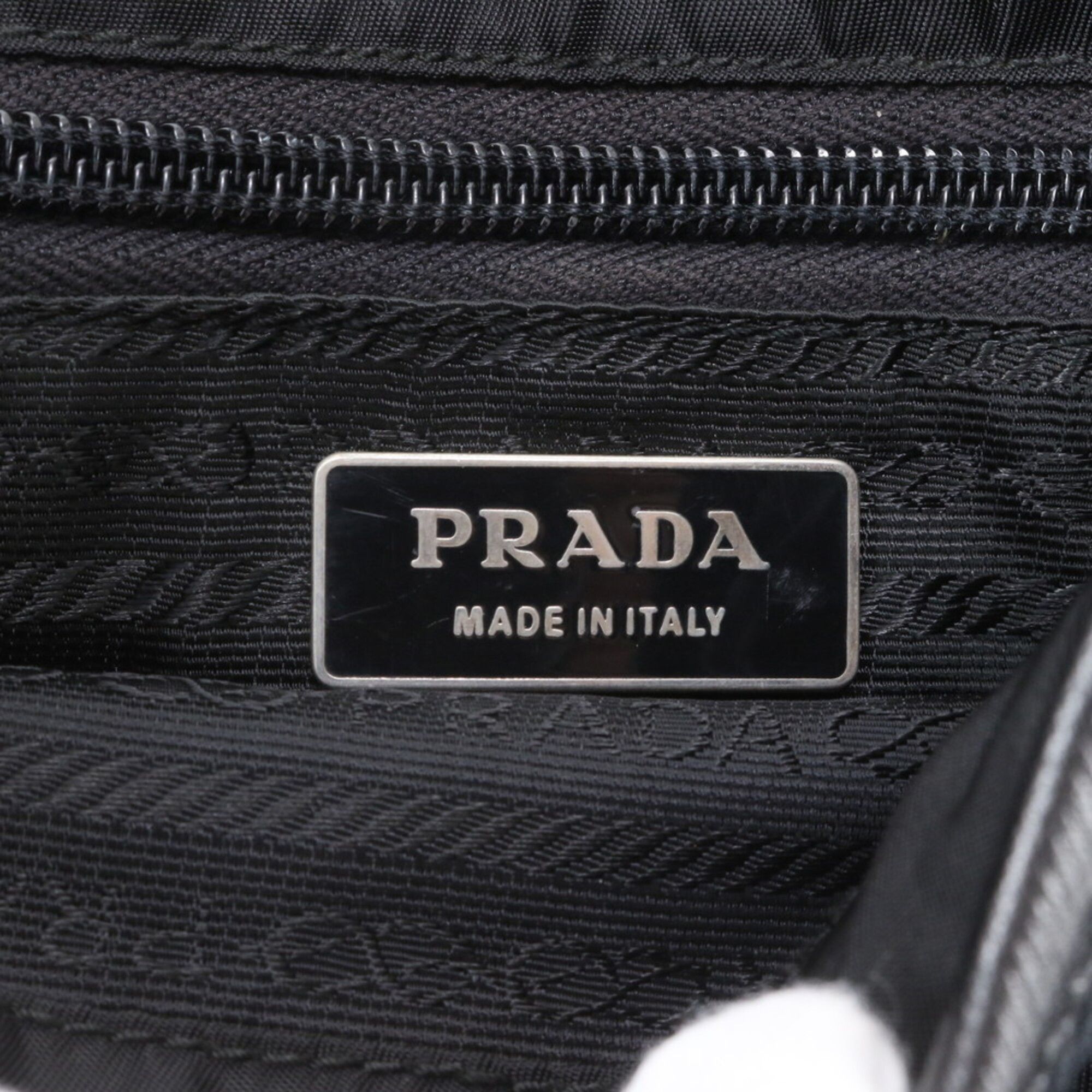 Leather Nylon Messenger Bag Shoulder Bag (Pre-Owned) - Prada - Modalova