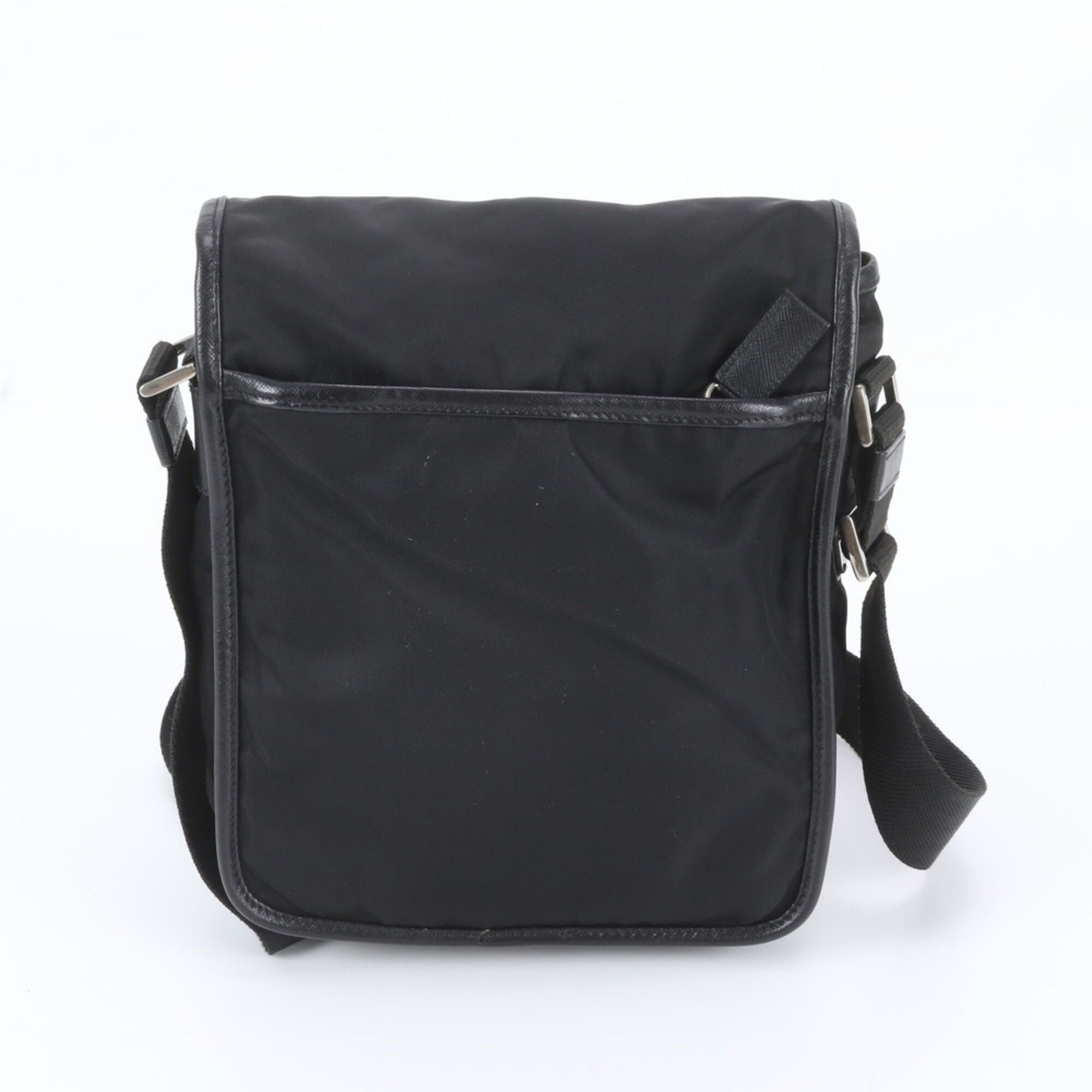 Leather Nylon Messenger Bag Shoulder Bag (Pre-Owned) - Prada - Modalova