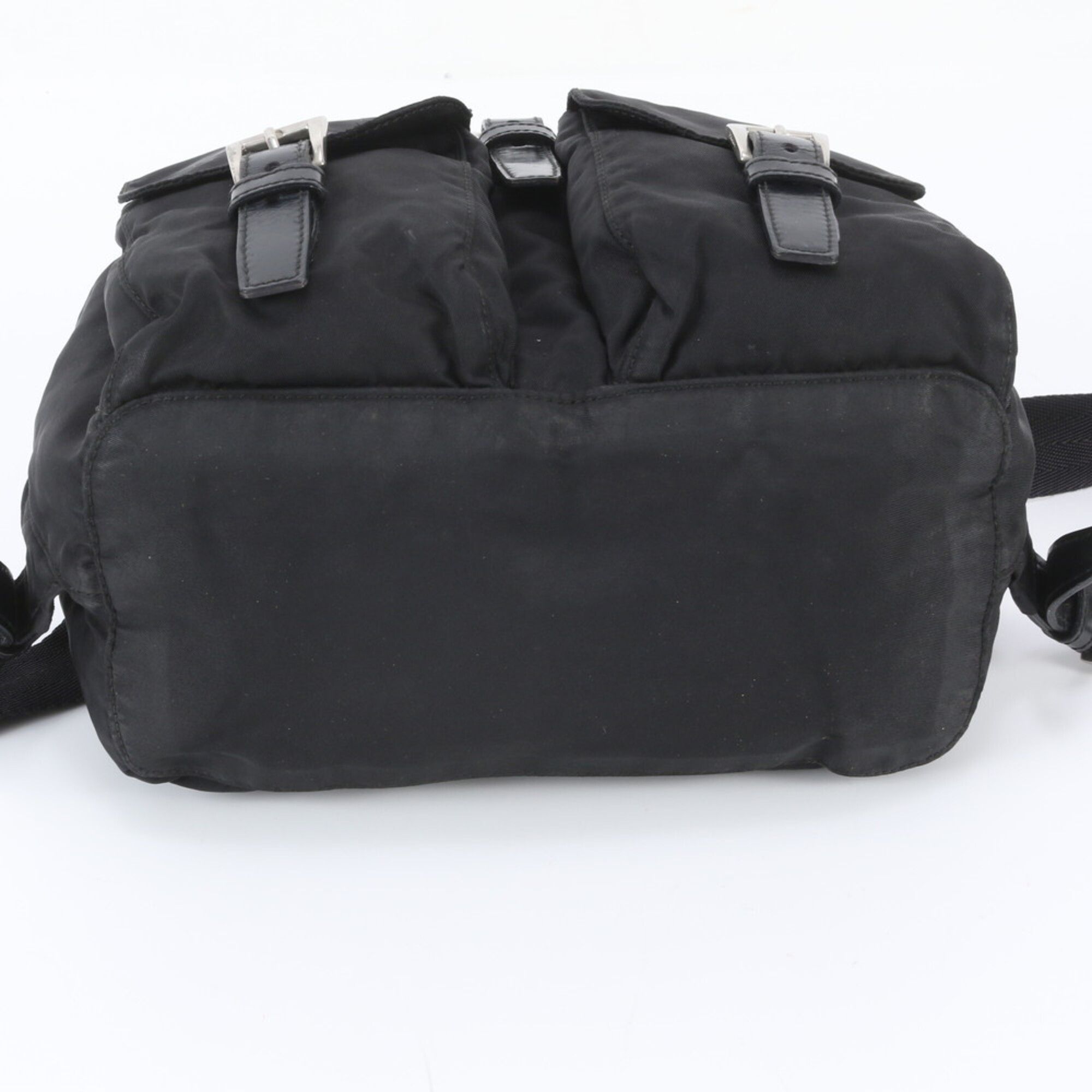 Leather Nylon Backpack (Pre-Owned) - Prada - Modalova