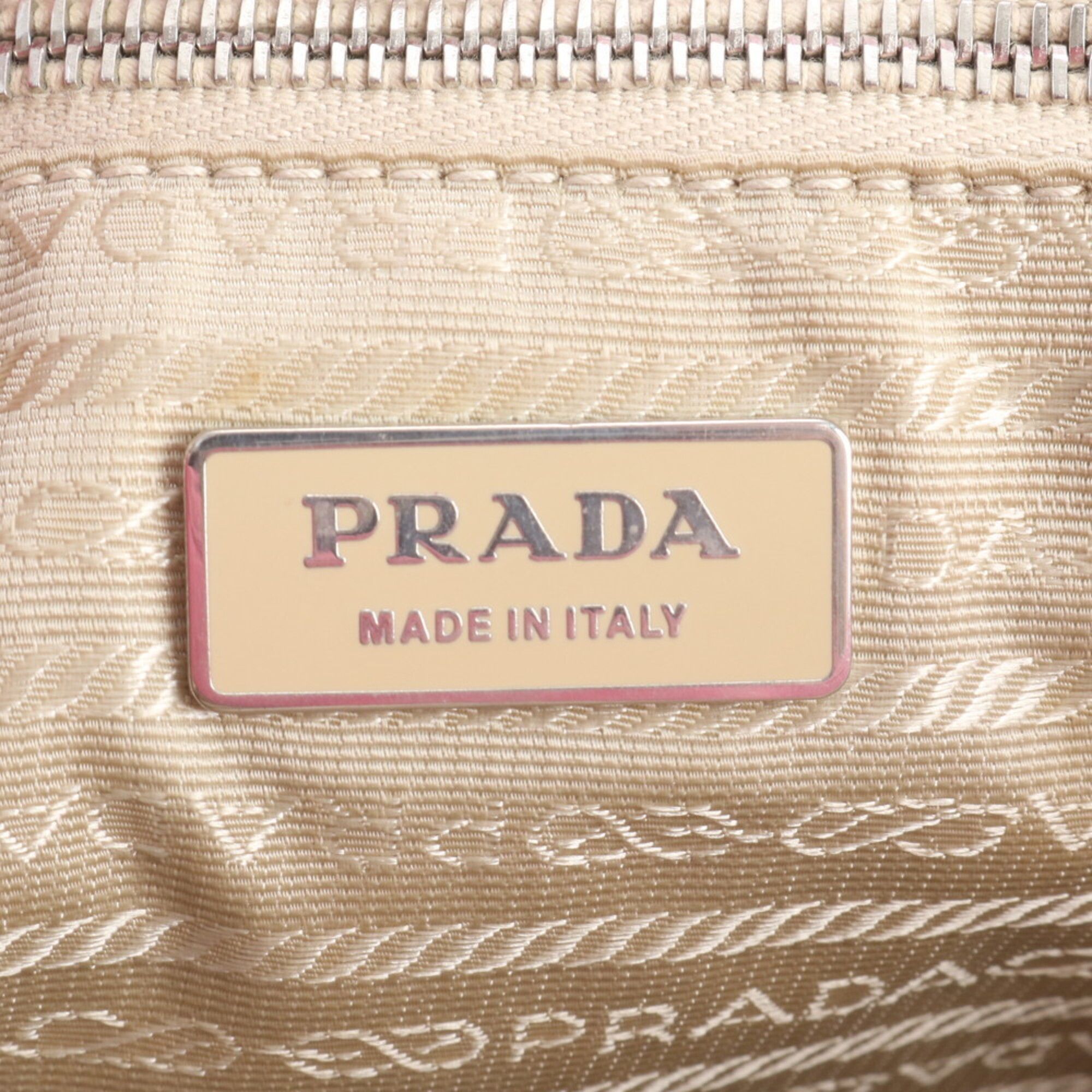 Leather Canvas Shoulder Bag Tote Bag (Pre-Owned) - Prada - Modalova