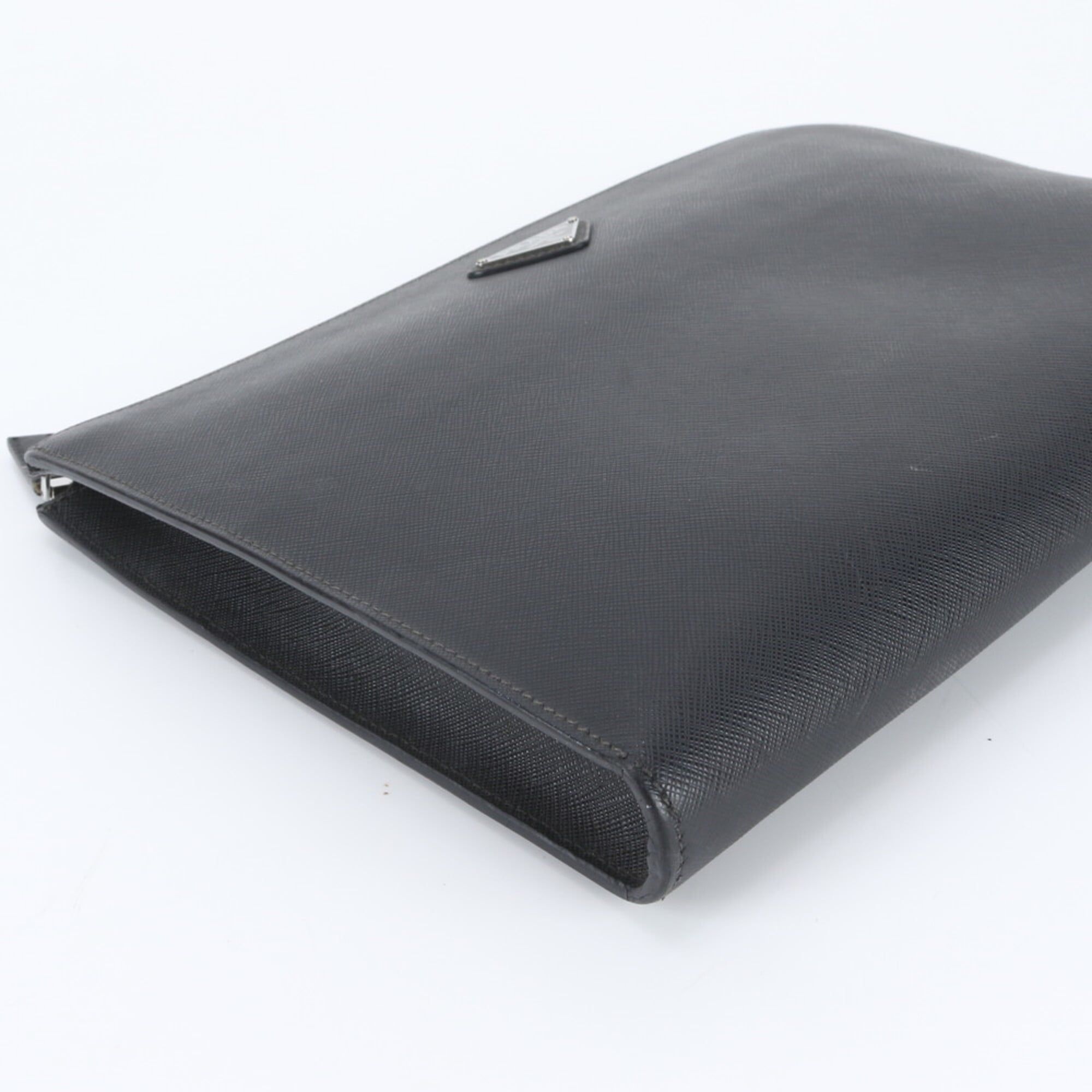 Leather Clutch Bag (Pre-Owned) - Prada - Modalova