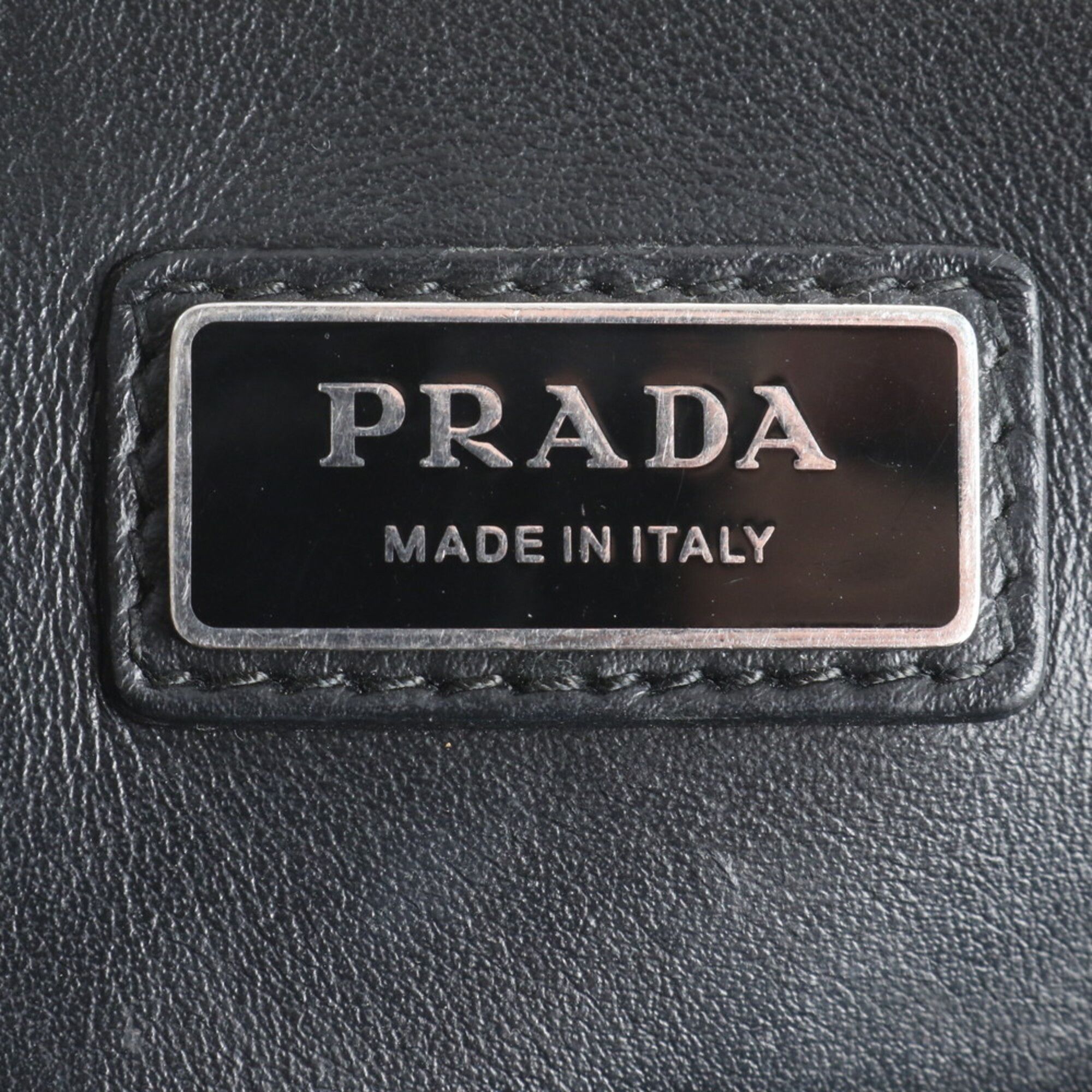 Leather Clutch Bag (Pre-Owned) - Prada - Modalova