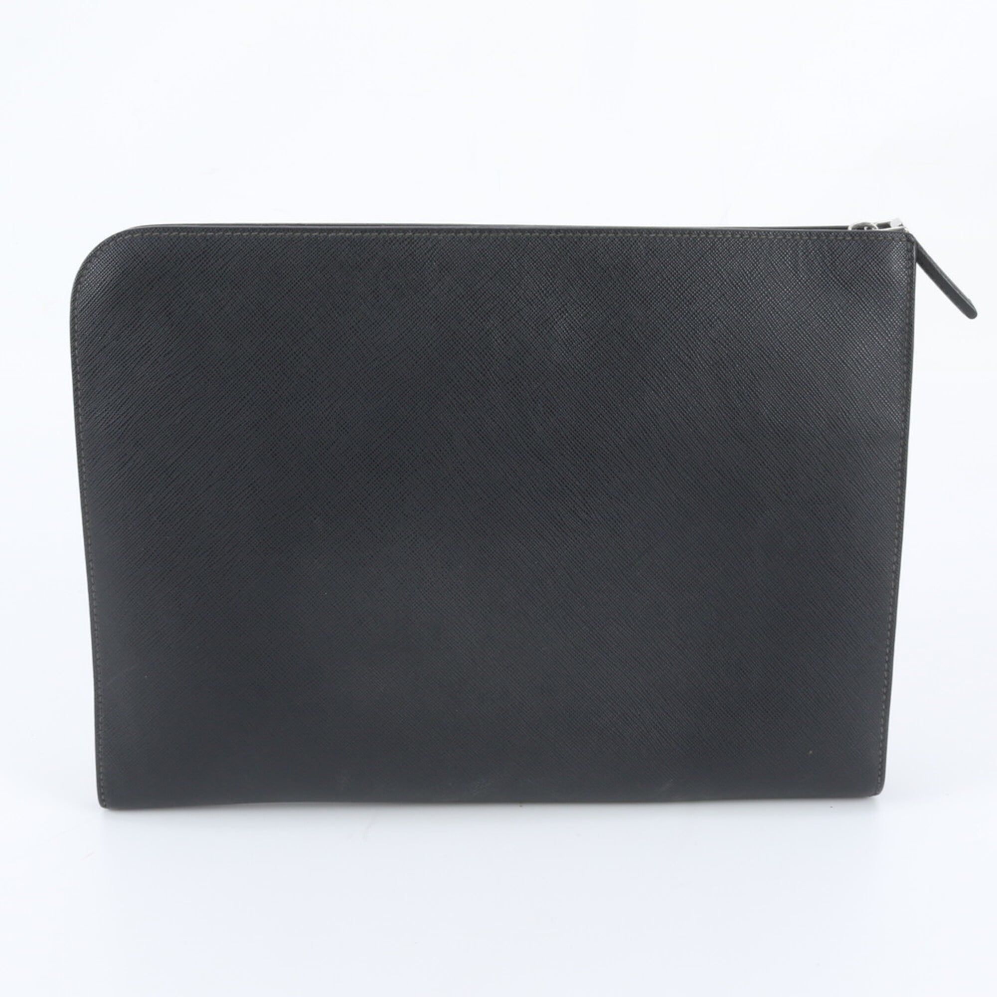 Leather Clutch Bag (Pre-Owned) - Prada - Modalova