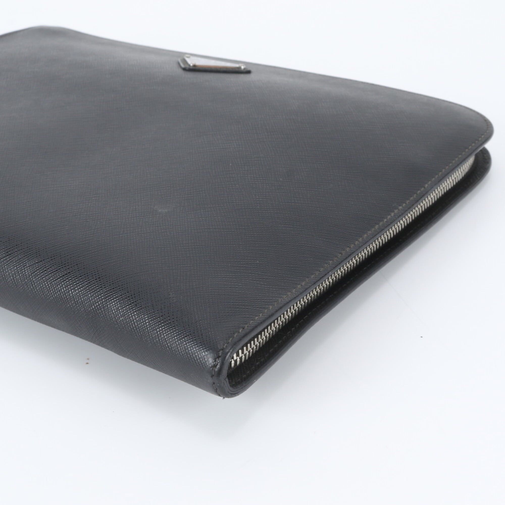 Leather Clutch Bag (Pre-Owned) - Prada - Modalova