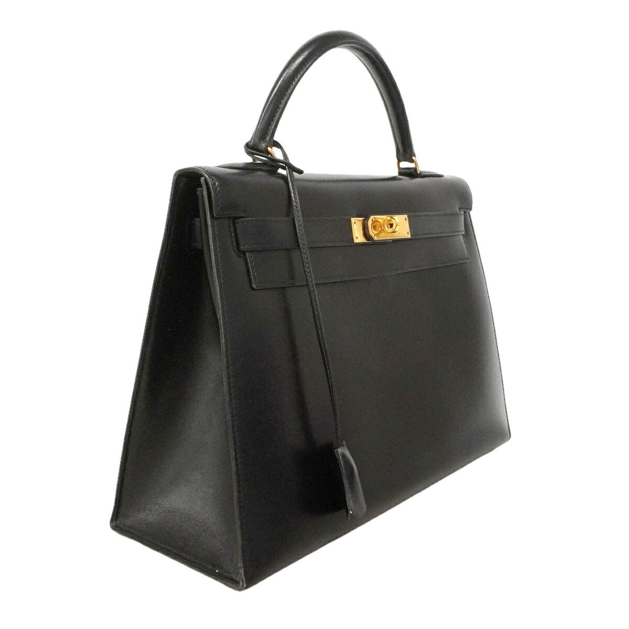 Box Calf Leather Handbag (Pre-Owned) - Hermes - Modalova