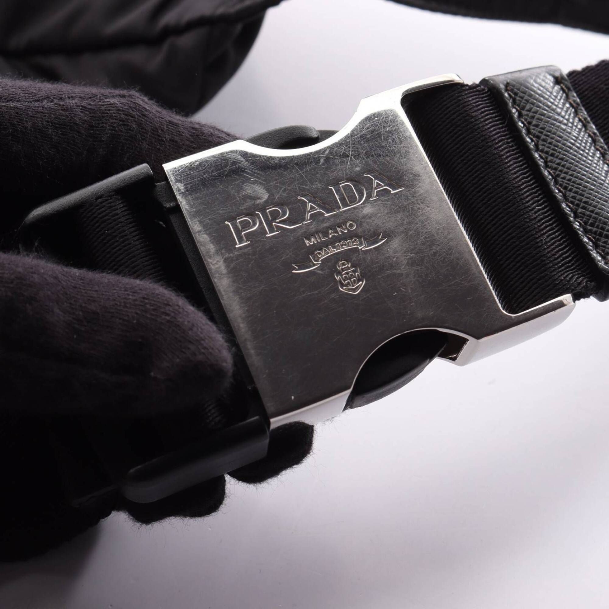 Nylon Leather Fanny Pack (Pre-Owned) - Prada - Modalova