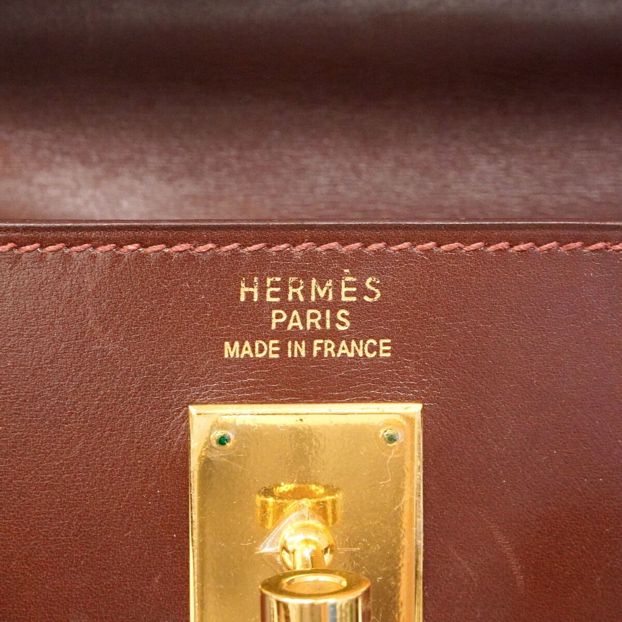 Box Calf Leather Handbag (Pre-Owned) - Hermes - Modalova