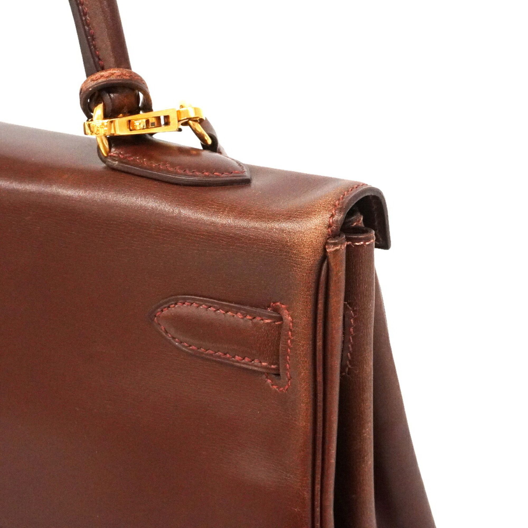 Box Calf Leather Handbag (Pre-Owned) - Hermes - Modalova