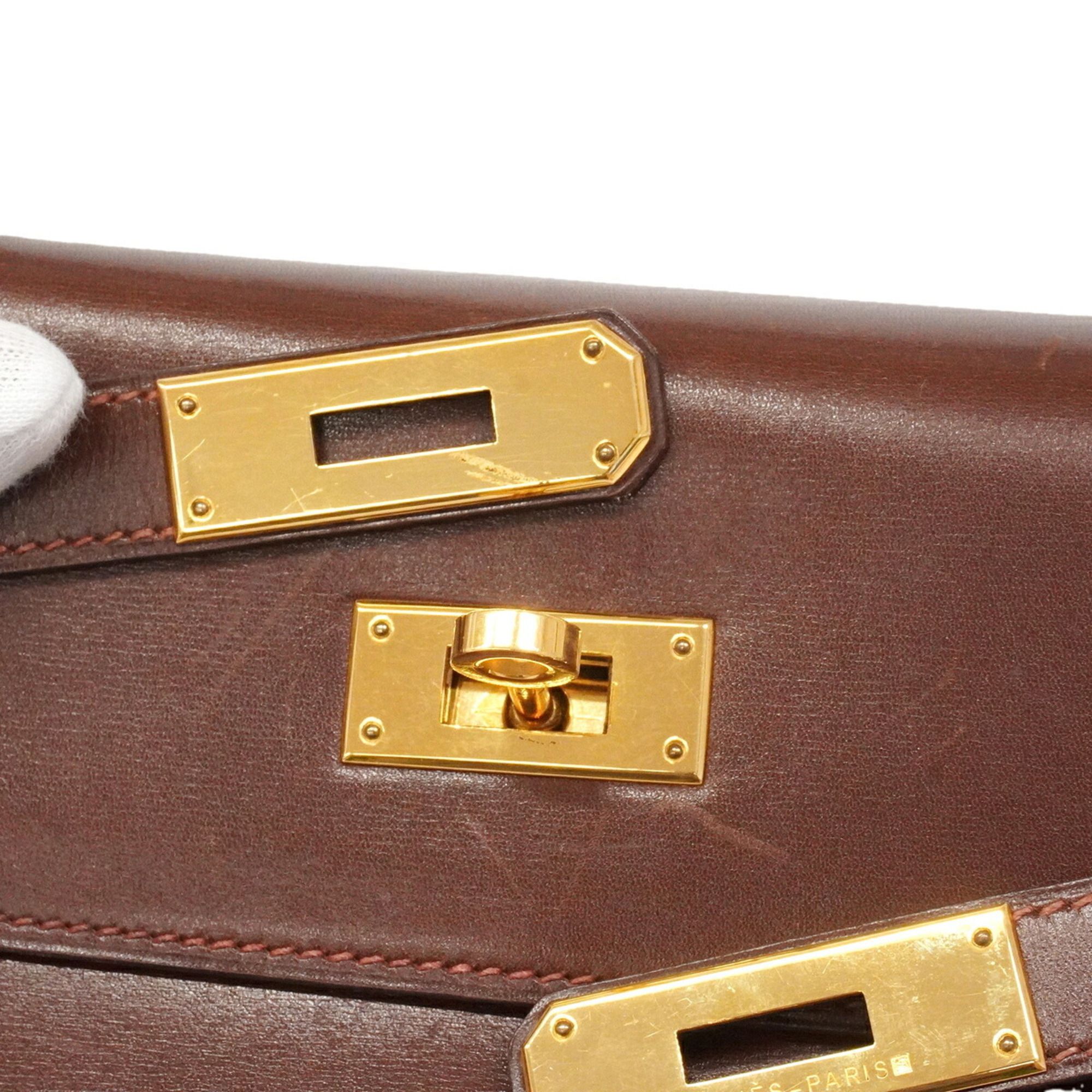 Box Calf Leather Handbag (Pre-Owned) - Hermes - Modalova