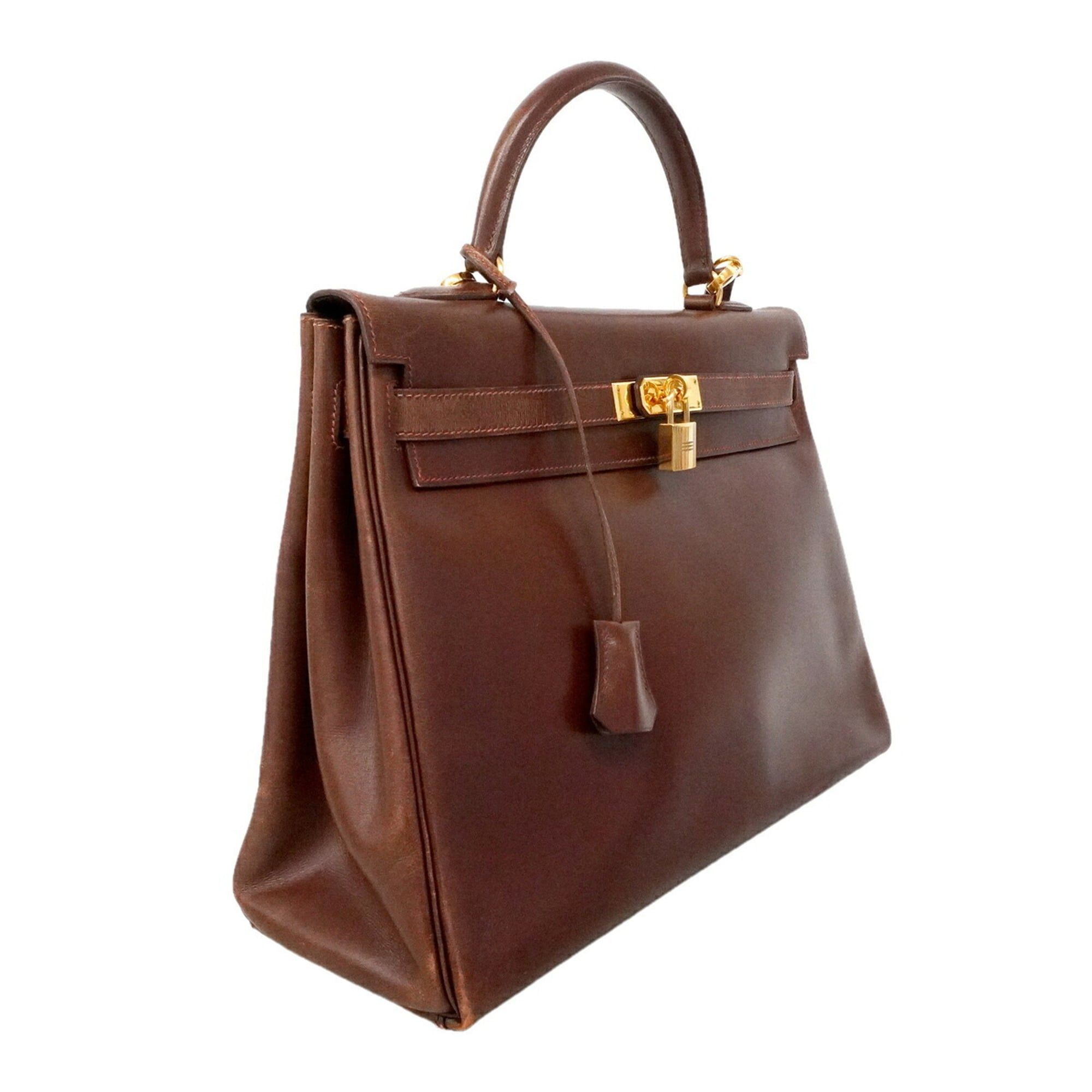 Box Calf Leather Handbag (Pre-Owned) - Hermes - Modalova