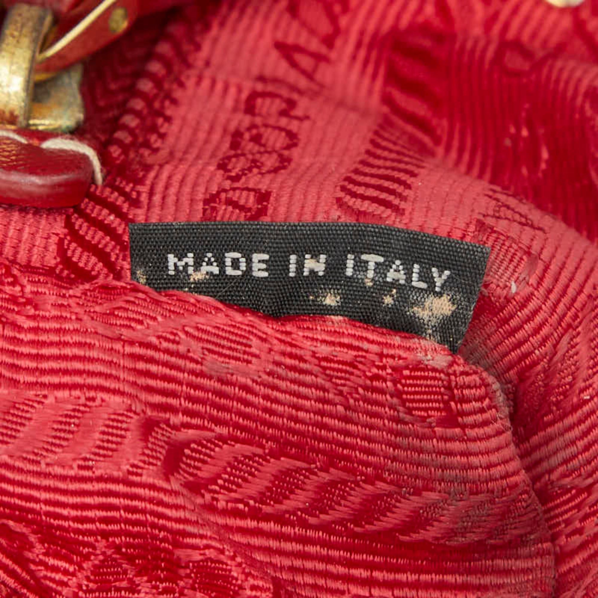 Nylon Leather Pouch (Pre-Owned) - Prada - Modalova