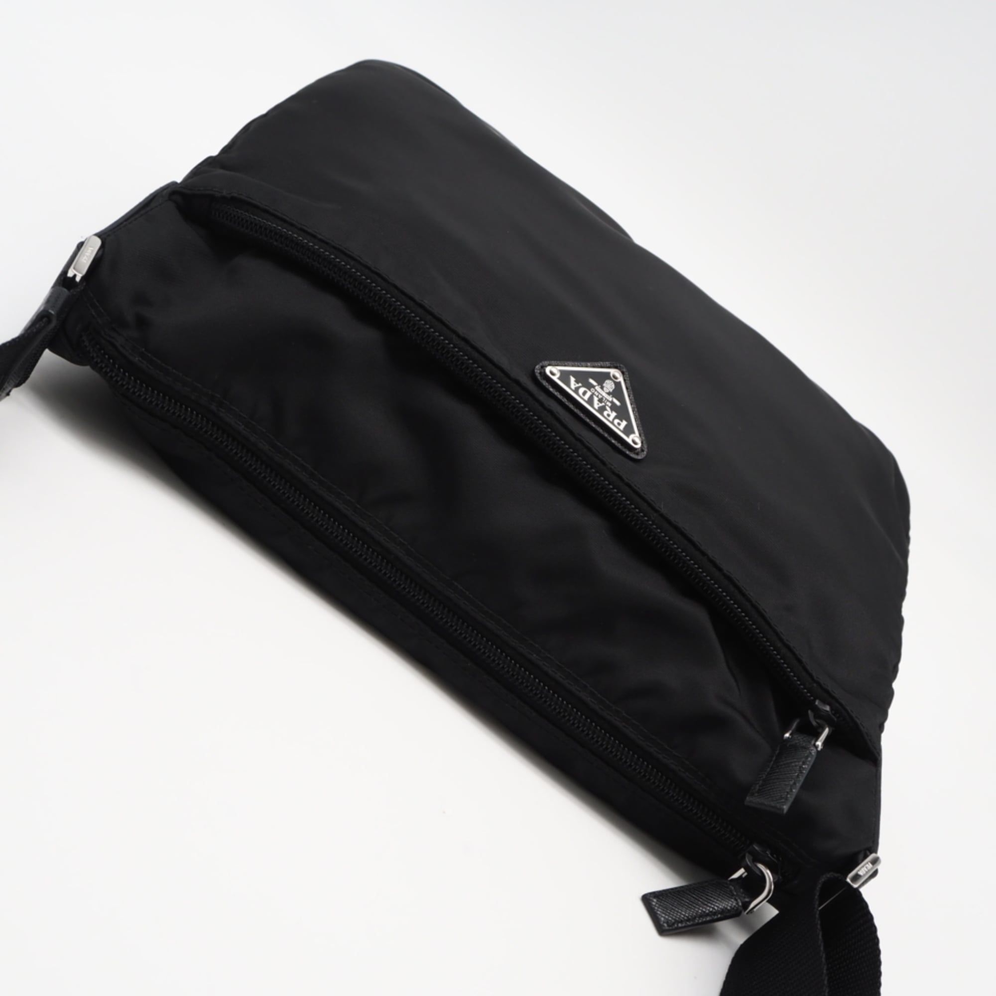 Saffiano Nylon Leather Shoulder Bag (Pre-Owned) - Prada - Modalova