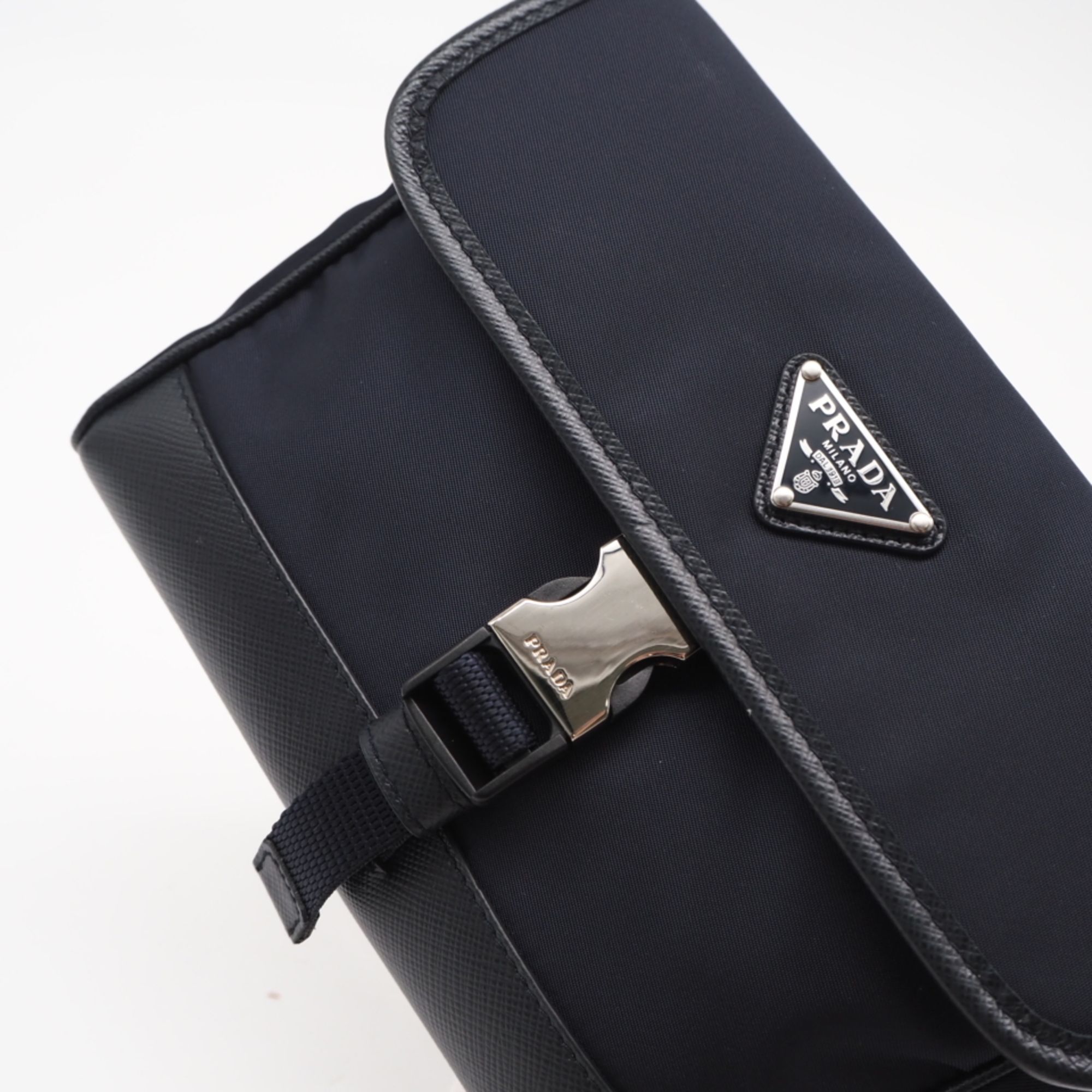Saffiano Nylon Leather Shoulder Bag (Pre-Owned) - Prada - Modalova