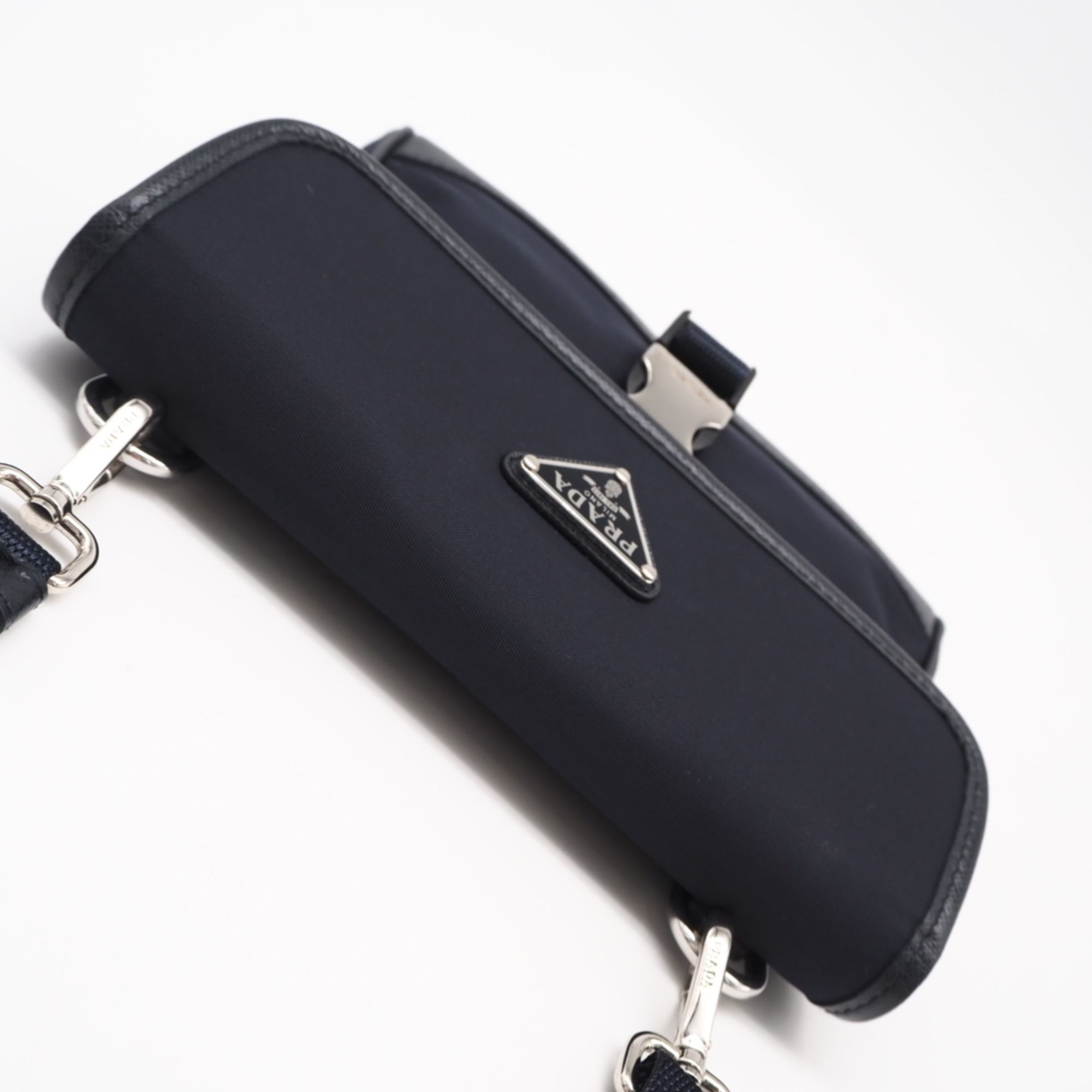 Saffiano Nylon Leather Shoulder Bag (Pre-Owned) - Prada - Modalova