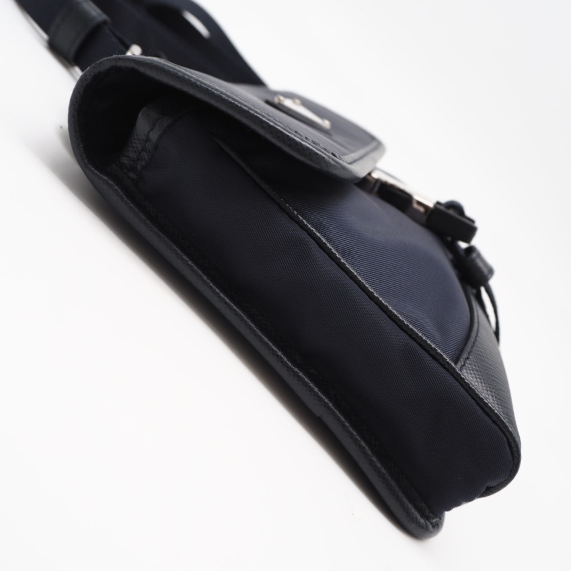Saffiano Nylon Leather Shoulder Bag (Pre-Owned) - Prada - Modalova