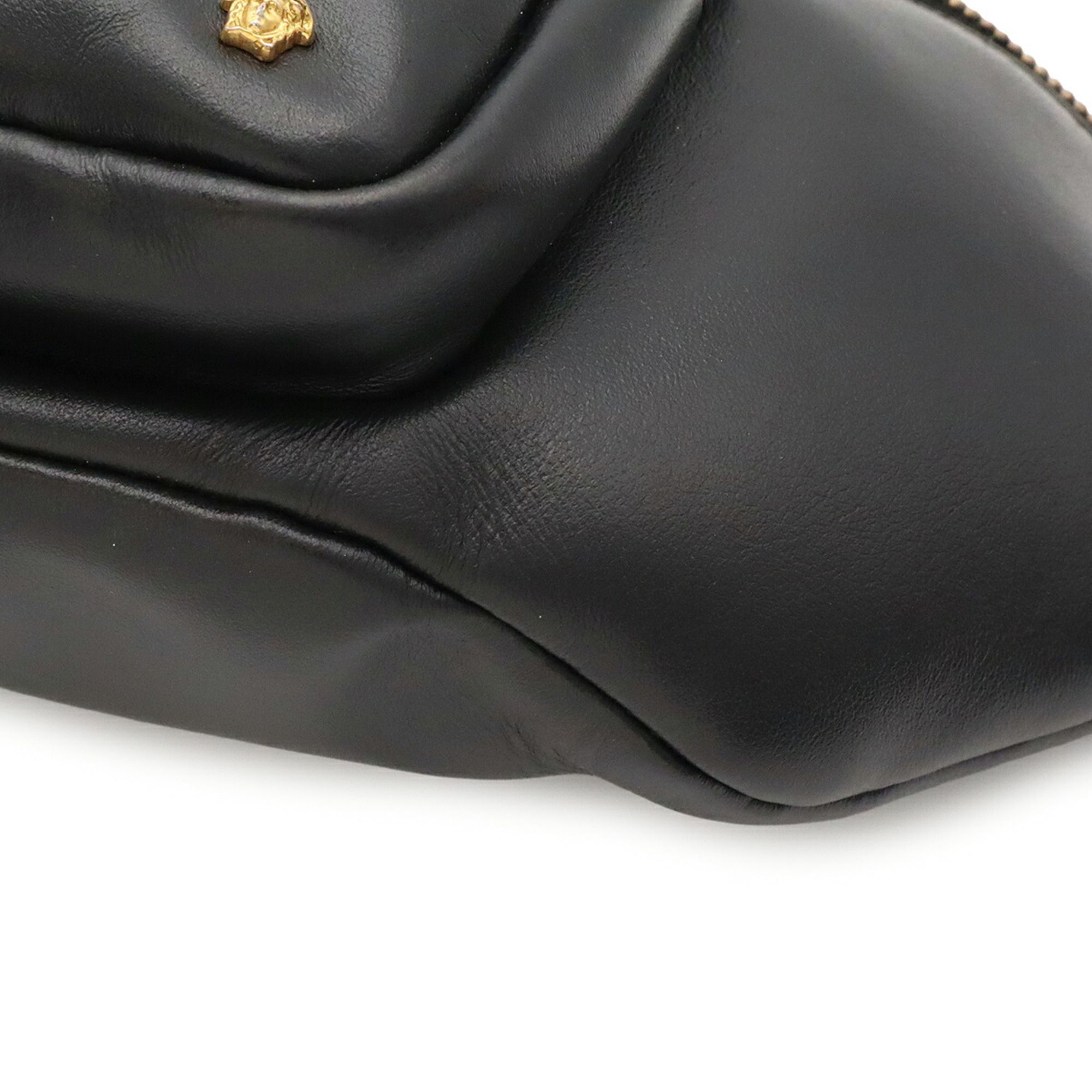 Leather Boston Bag Fanny Pack (Pre-Owned) - Versace - Modalova