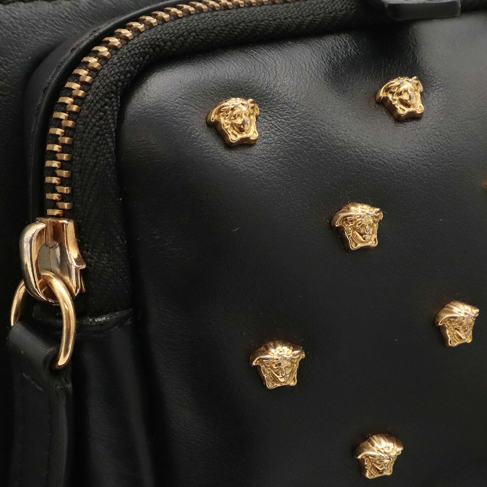 Leather Boston Bag Fanny Pack (Pre-Owned) - Versace - Modalova