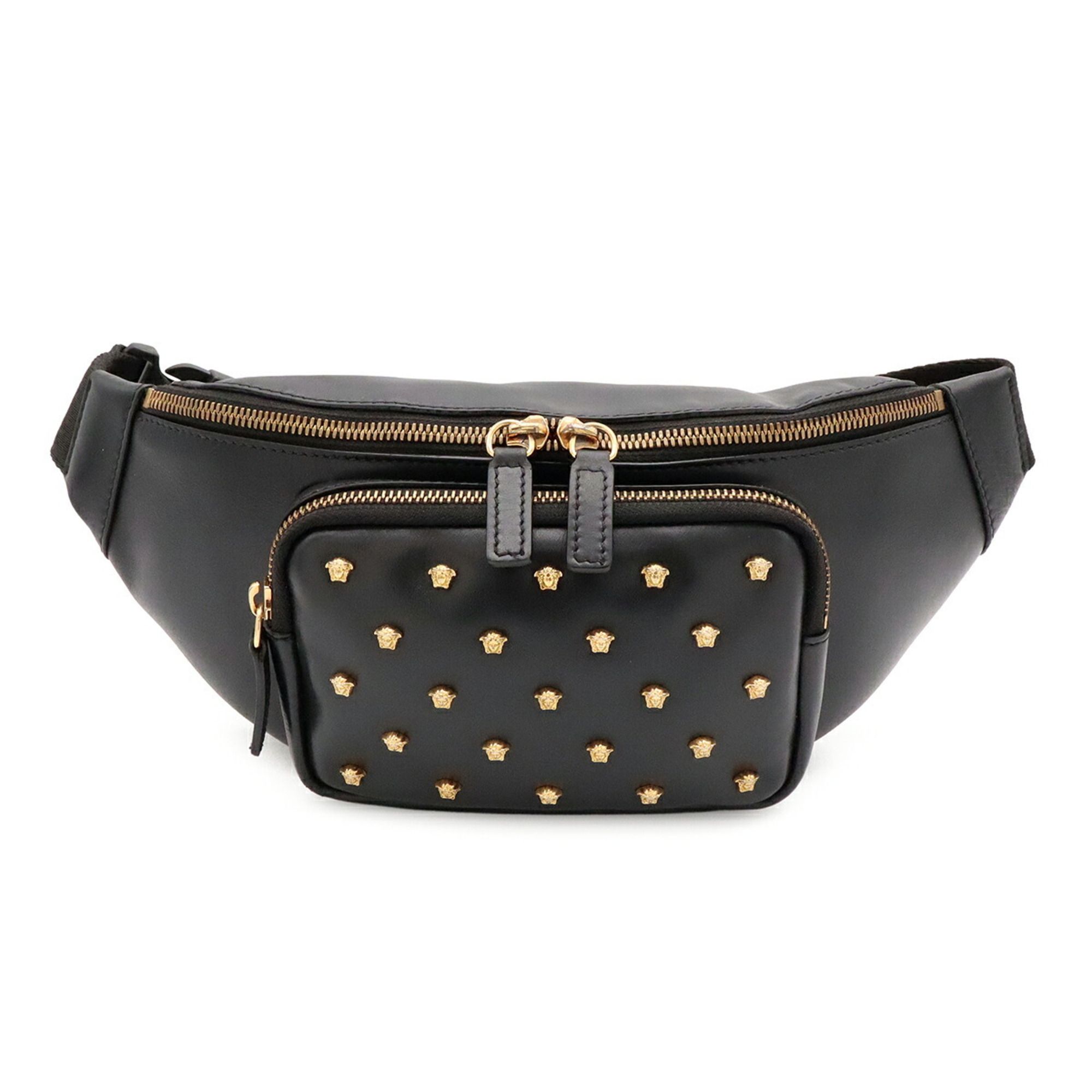 Leather Boston Bag Fanny Pack (Pre-Owned) - Versace - Modalova
