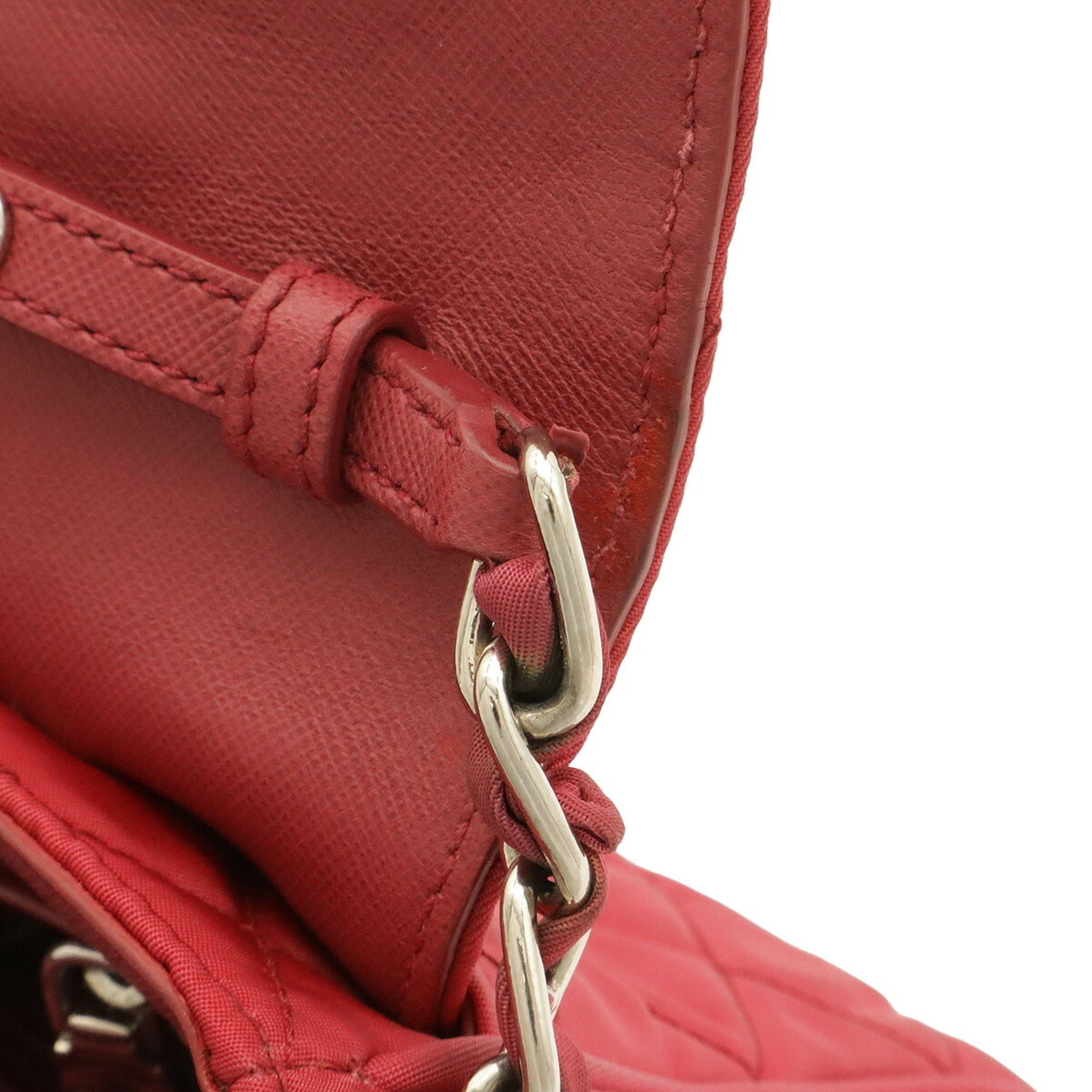 Nylon Leather Pochette Shoulder Bag (Pre-Owned) - Prada - Modalova