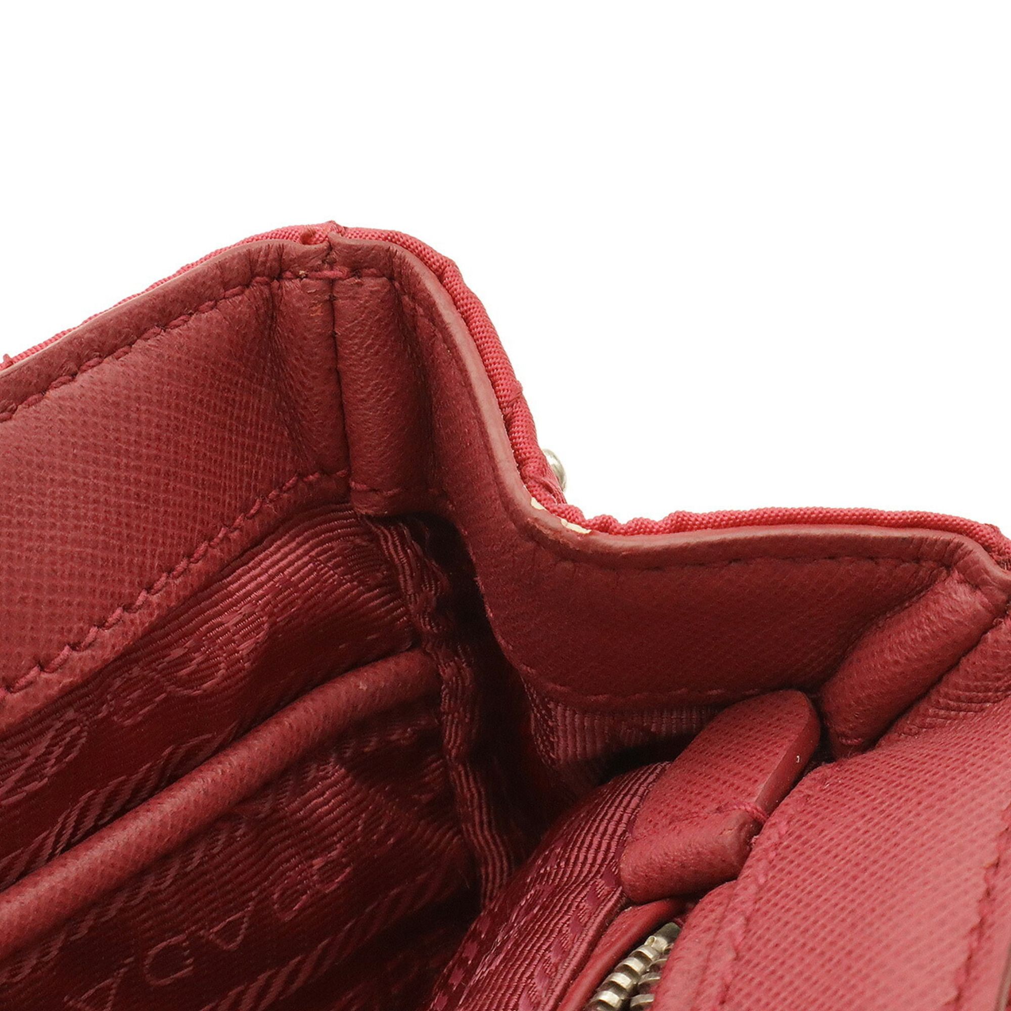 Nylon Leather Pochette Shoulder Bag (Pre-Owned) - Prada - Modalova
