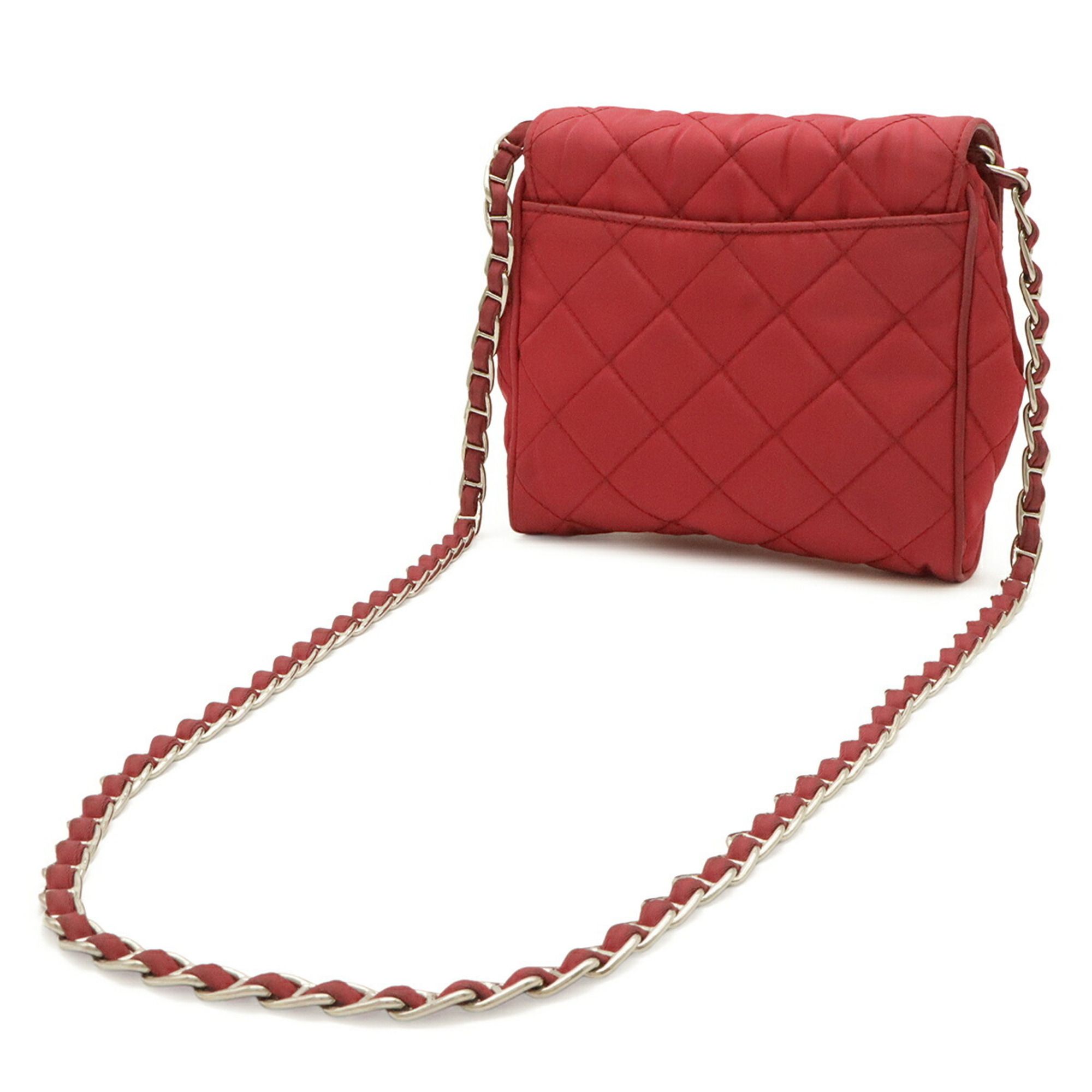 Nylon Leather Pochette Shoulder Bag (Pre-Owned) - Prada - Modalova