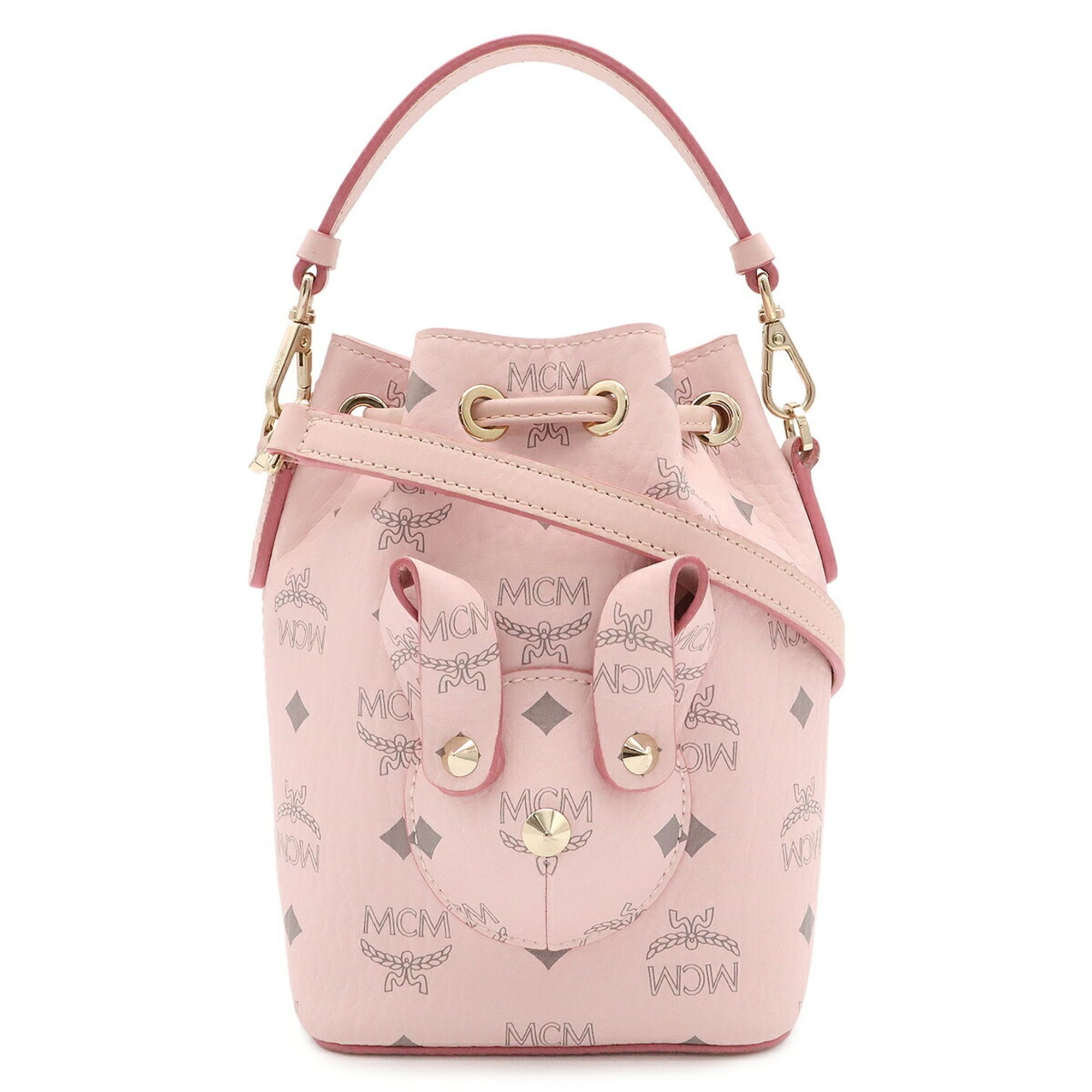 Coated Canvas Leather Handbag Shoulder Bag (Pre-Owned) - MCM - Modalova