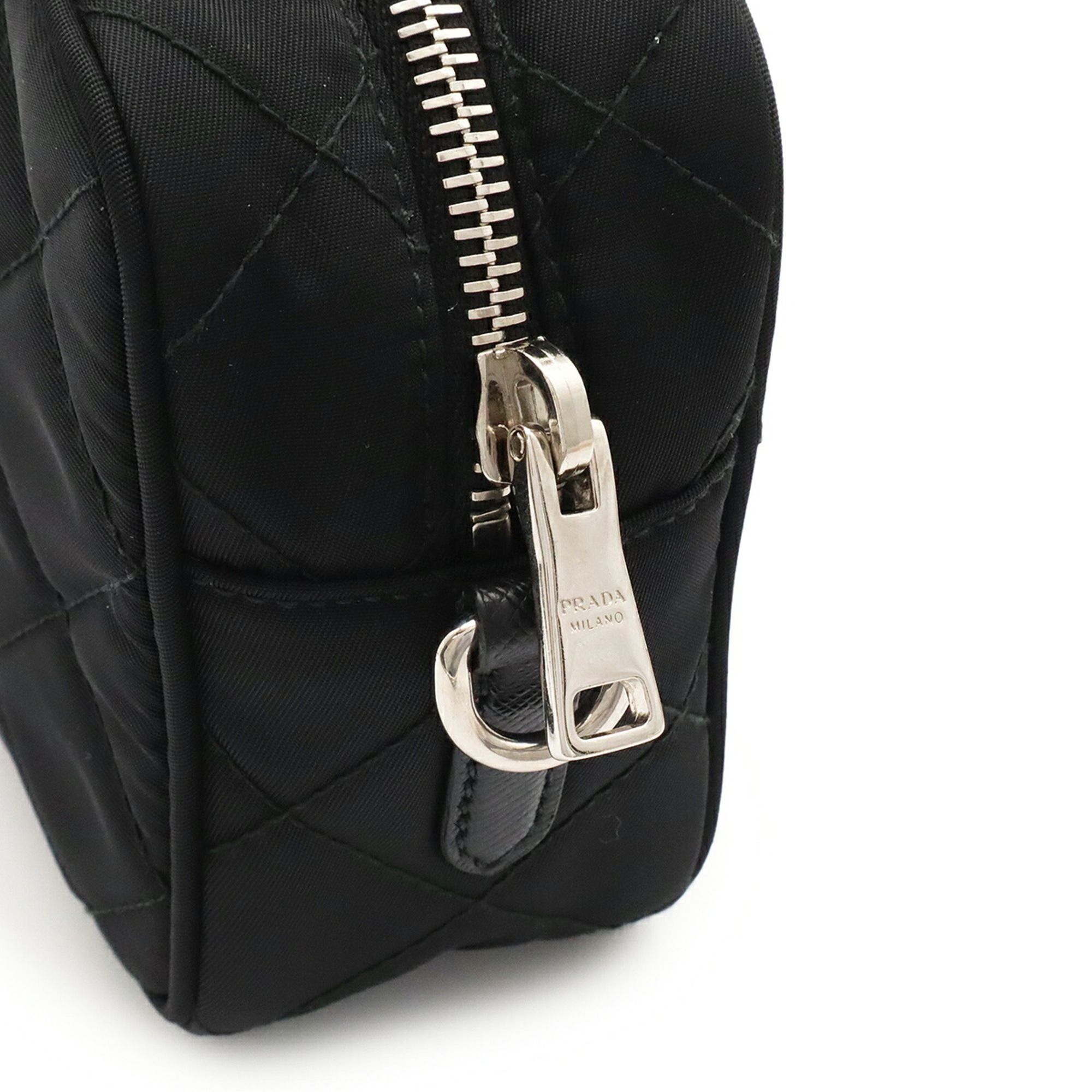 Nylon Leather Pouch Shoulder Bag (Pre-Owned) - Prada - Modalova