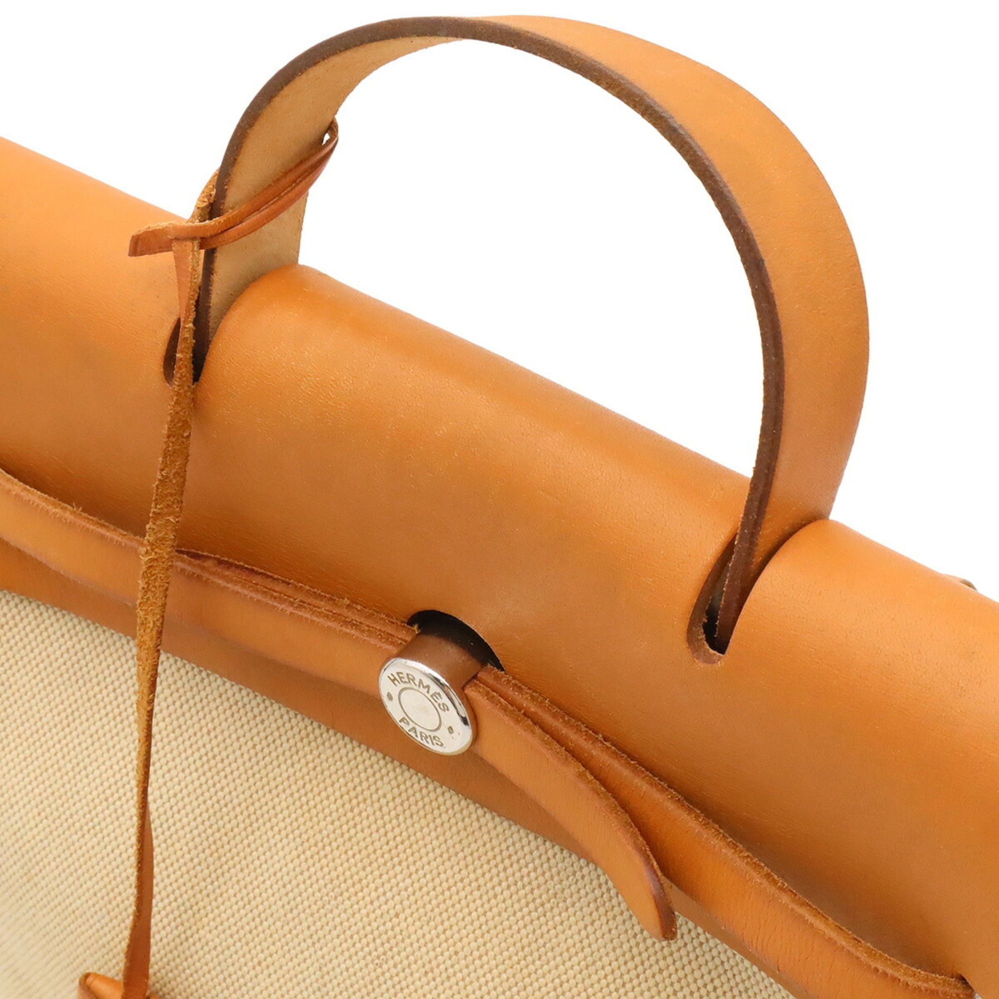 Toile H Leather Backpack Handbag (Pre-Owned) - Hermes - Modalova
