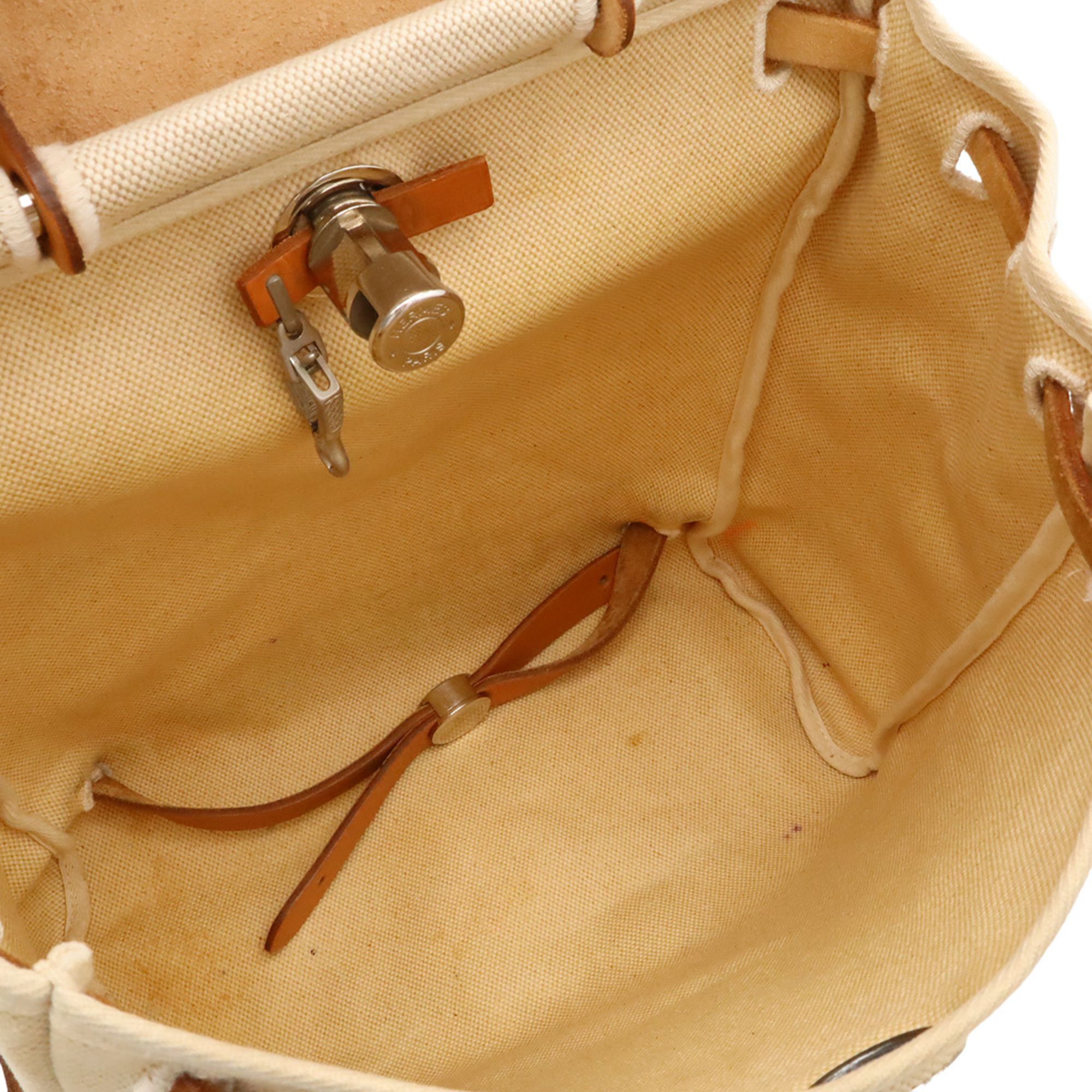 Toile H Leather Backpack Handbag (Pre-Owned) - Hermes - Modalova