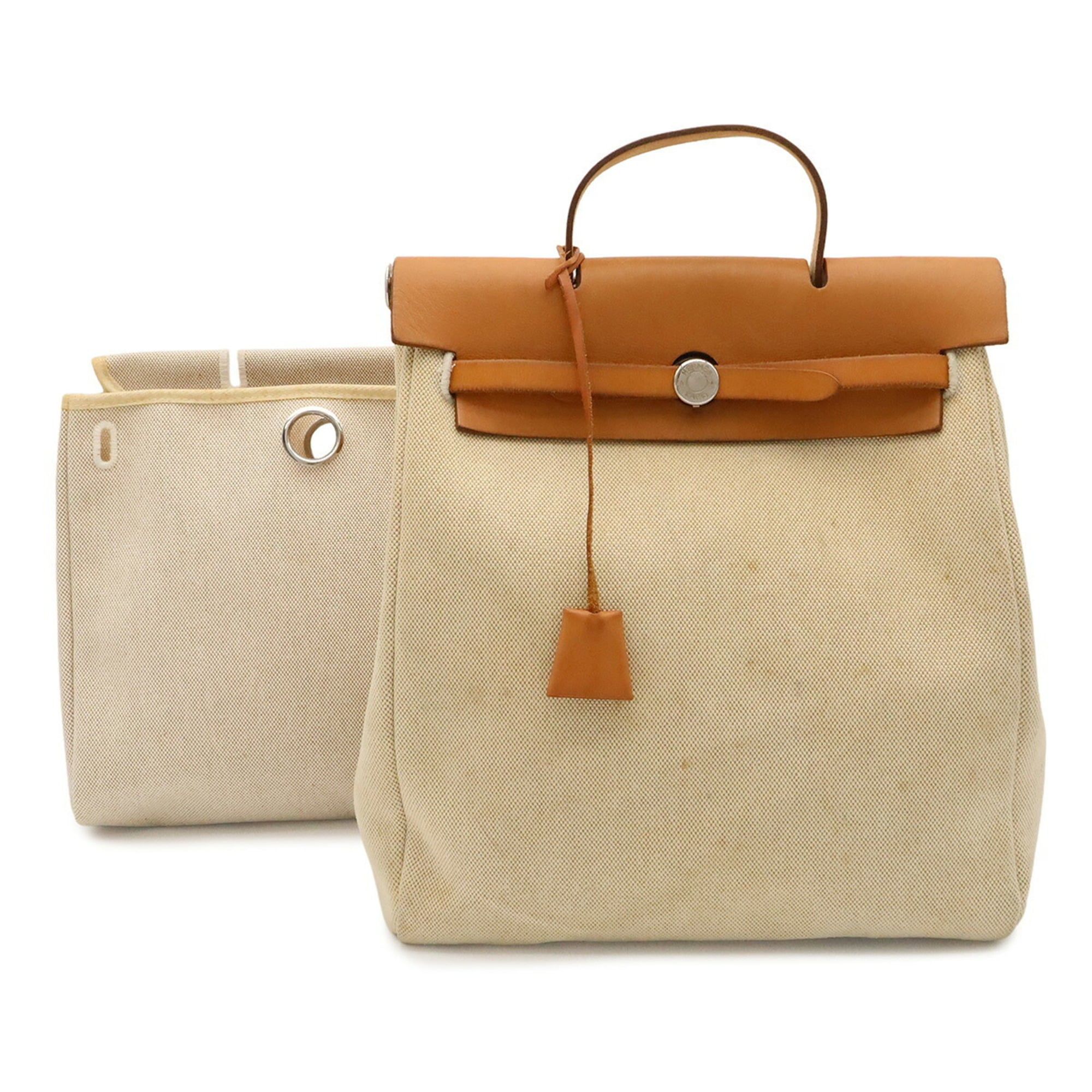 Toile H Leather Backpack Handbag (Pre-Owned) - Hermes - Modalova