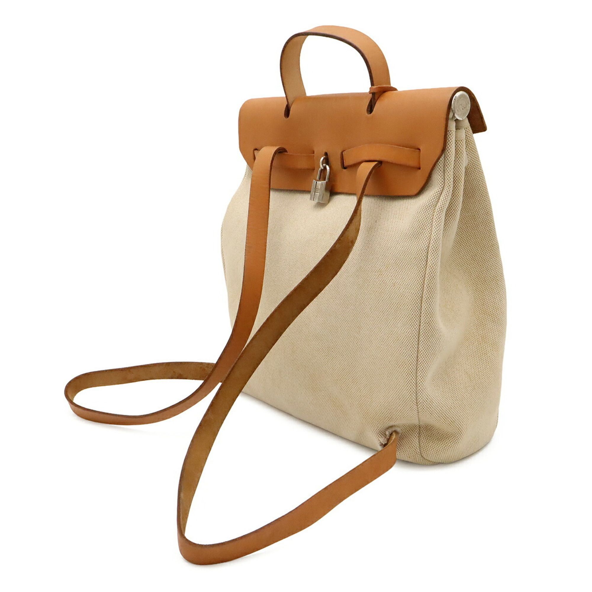 Toile H Leather Backpack Handbag (Pre-Owned) - Hermes - Modalova
