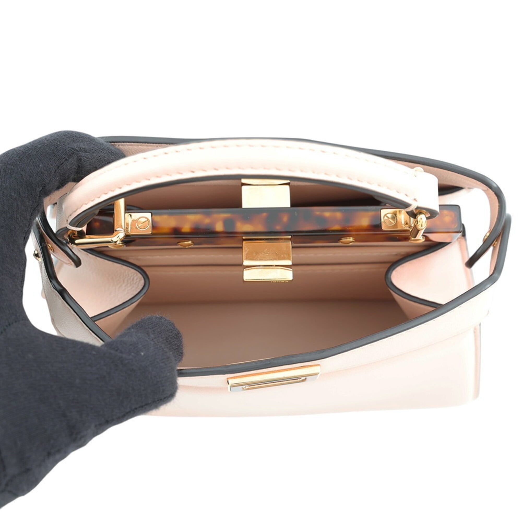 Peekaboo Leather Handbag Shoulder Bag (Pre-Owned) - Fendi - Modalova