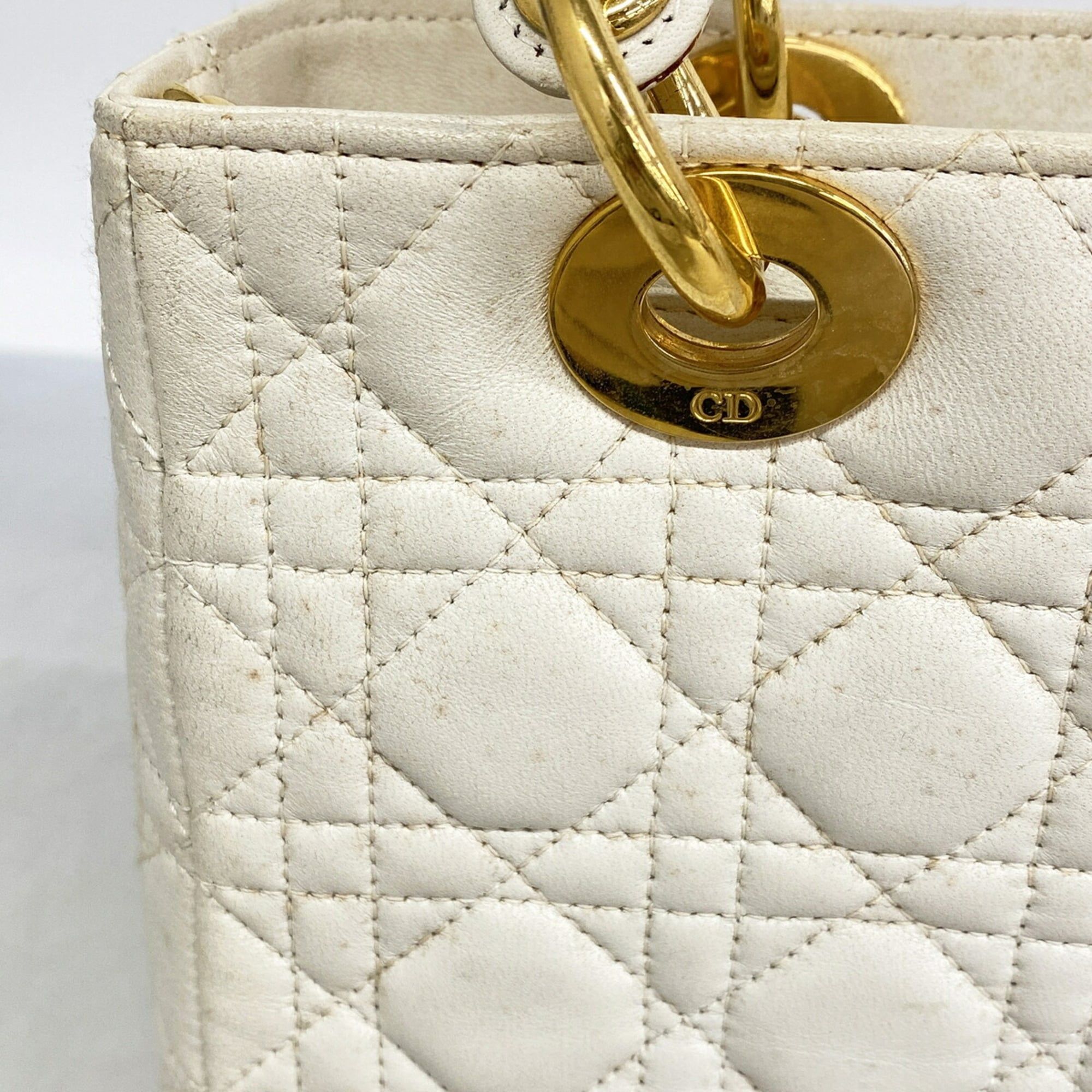 Leather Handbag (Pre-Owned) - Christian Dior - Modalova