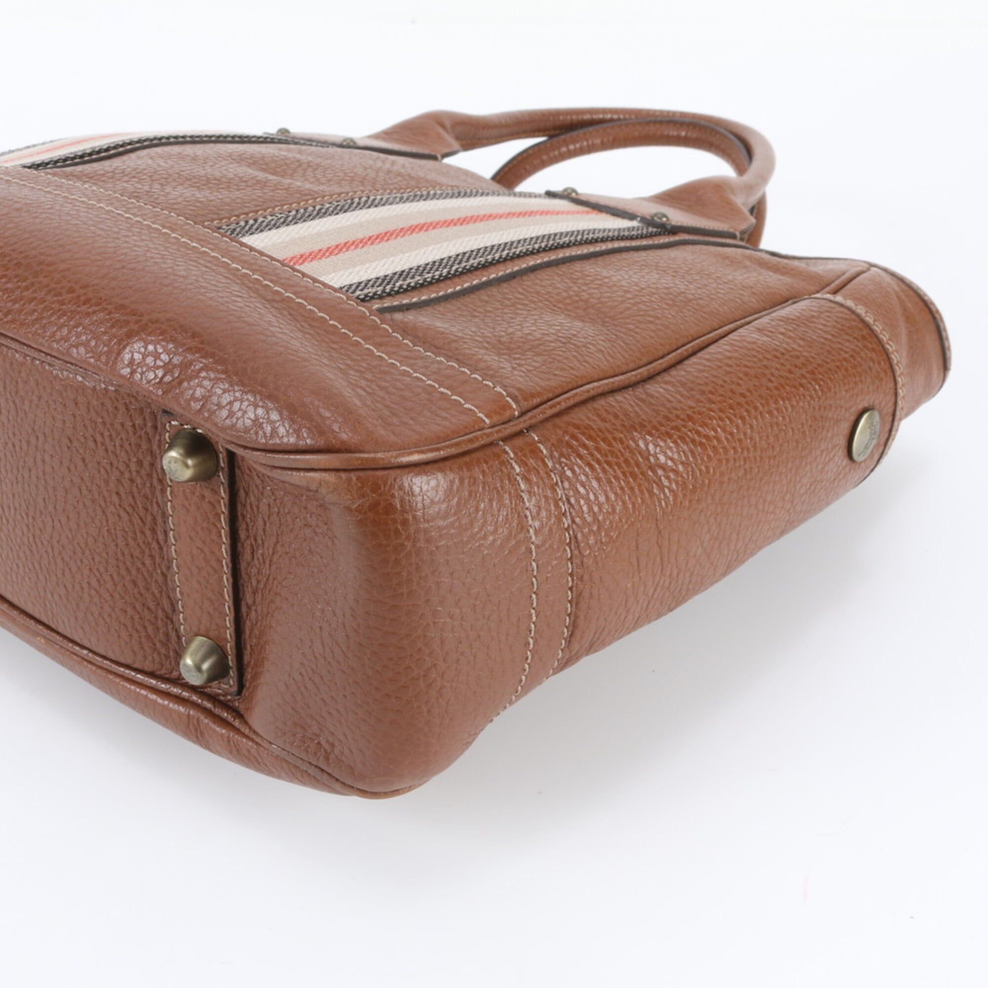 Leather Shoulder Bag Tote Bag (Pre-Owned) - Burberry - Modalova