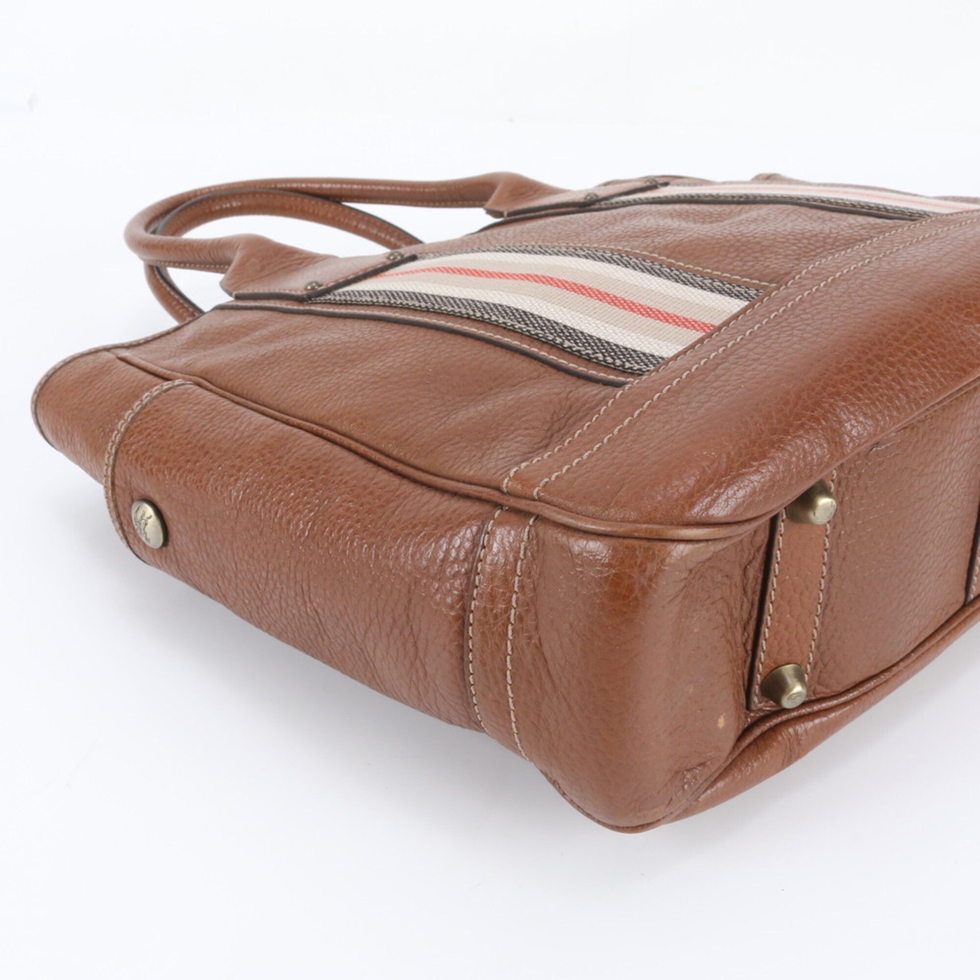 Leather Shoulder Bag Tote Bag (Pre-Owned) - Burberry - Modalova