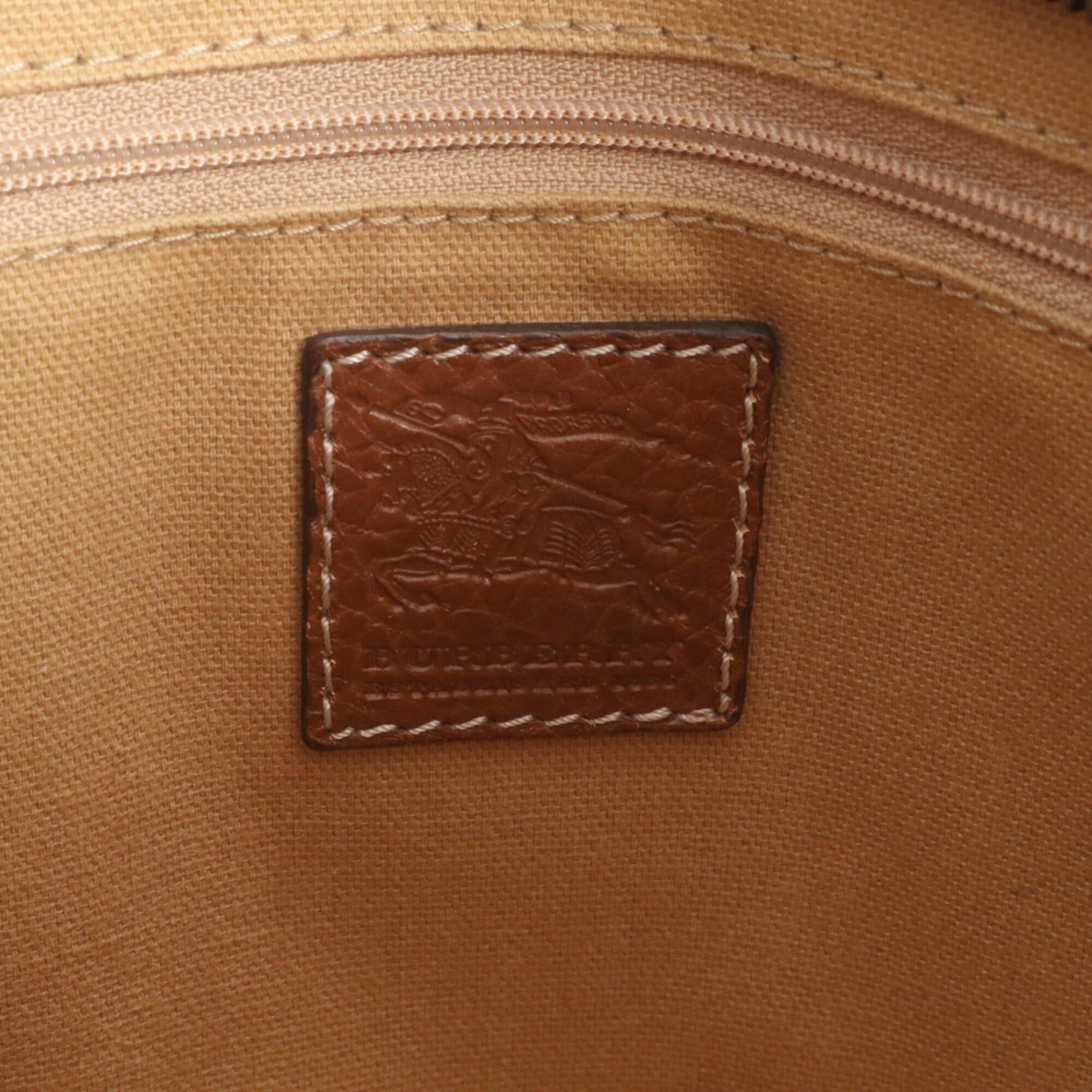 Leather Shoulder Bag Tote Bag (Pre-Owned) - Burberry - Modalova