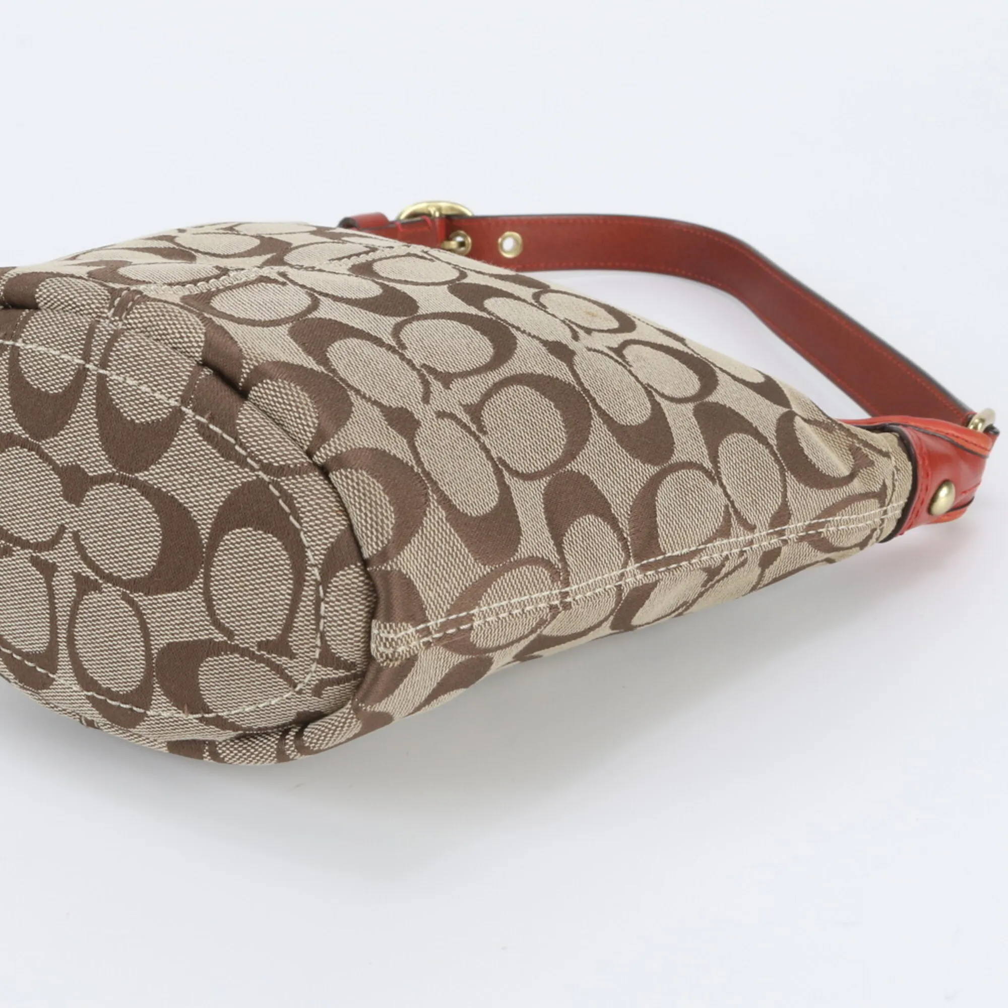 Leather Canvas Handbag Shoulder Bag (Pre-Owned) - Coach - Modalova