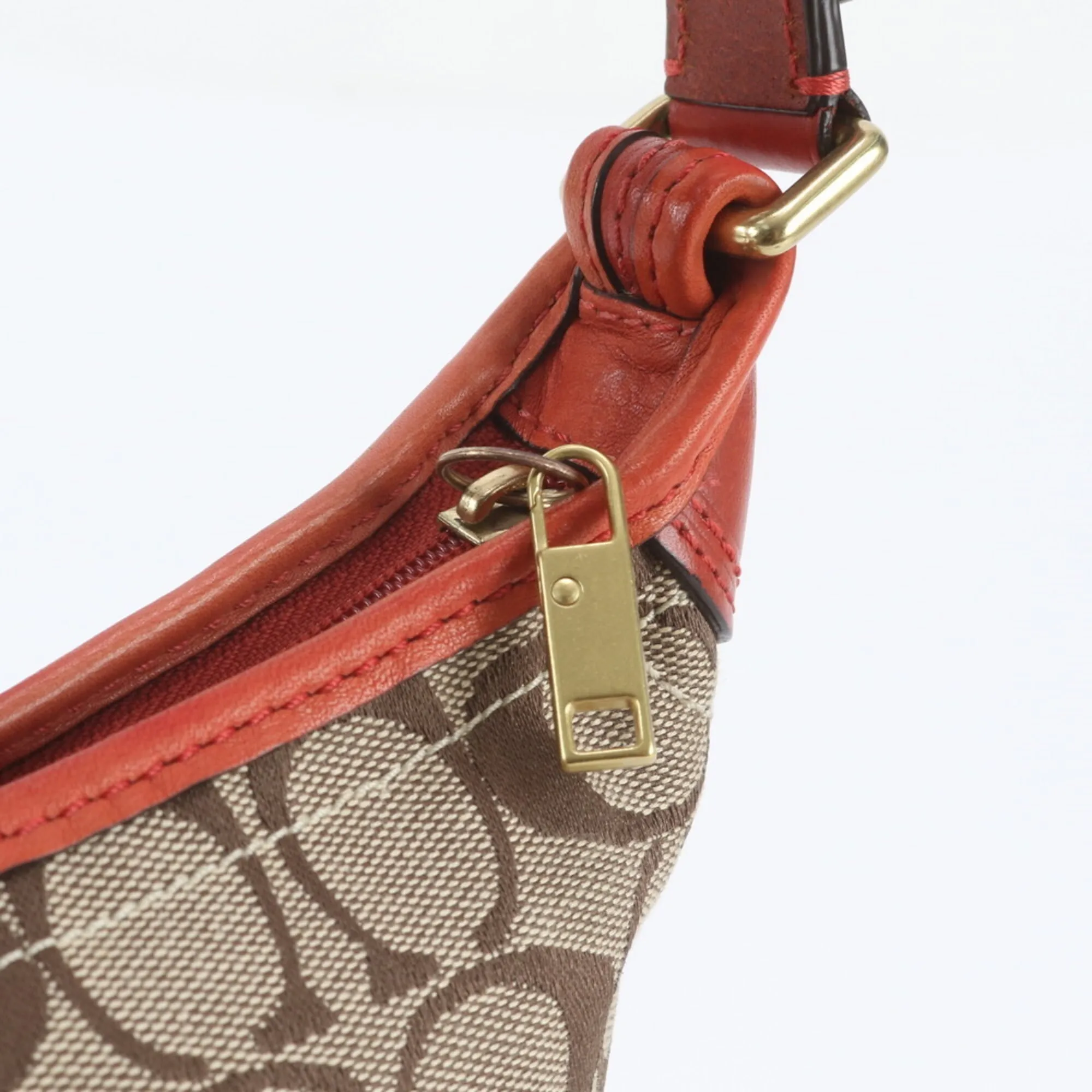 Leather Canvas Handbag Shoulder Bag (Pre-Owned) - Coach - Modalova