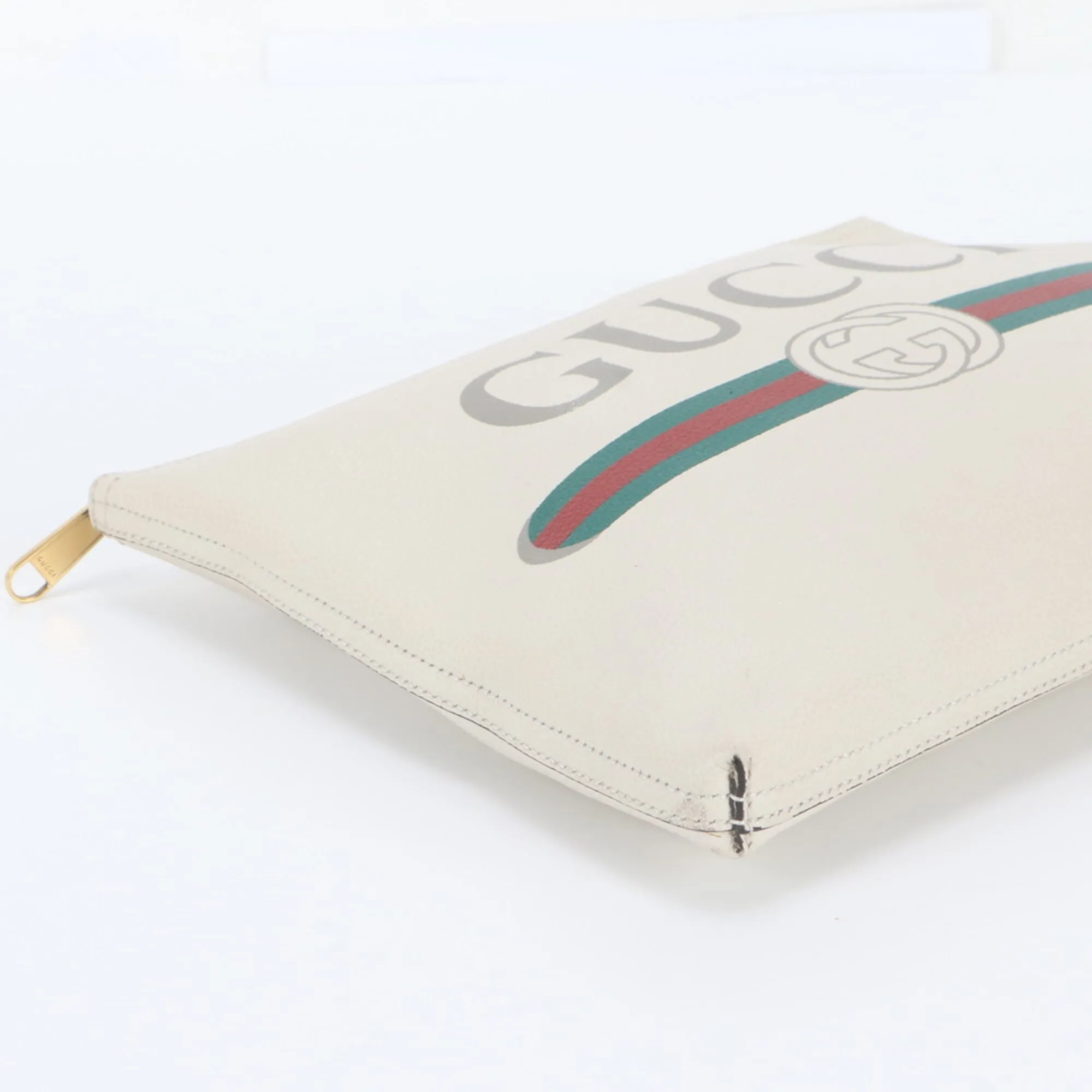Leather Clutch Bag Pouch (Pre-Owned) - Gucci - Modalova